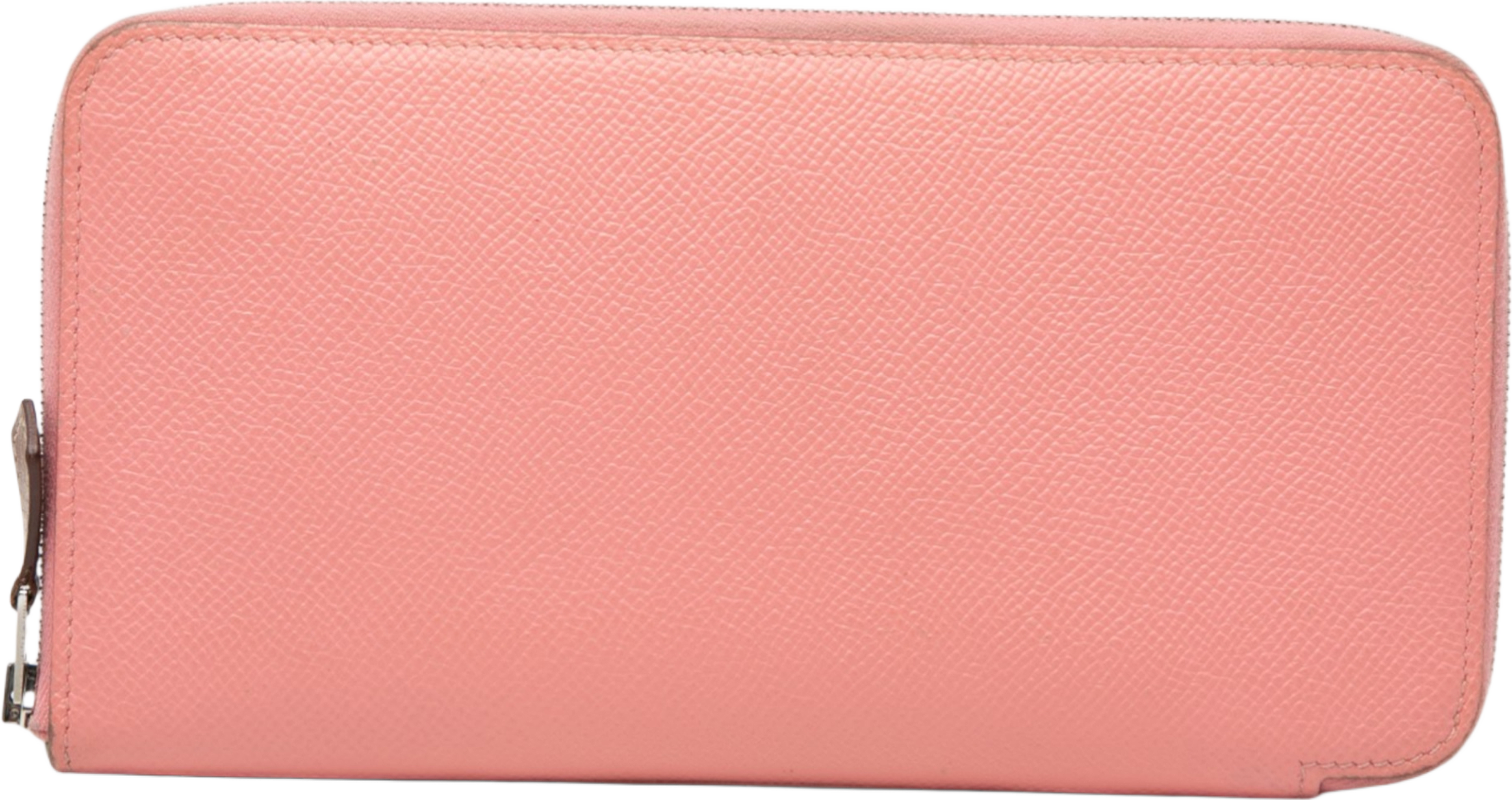 Hermès Epsom Silk'in Classique Long Wallet, från Luxclusif, i färgen pink. Klicka för att öppna bilden i stort format
