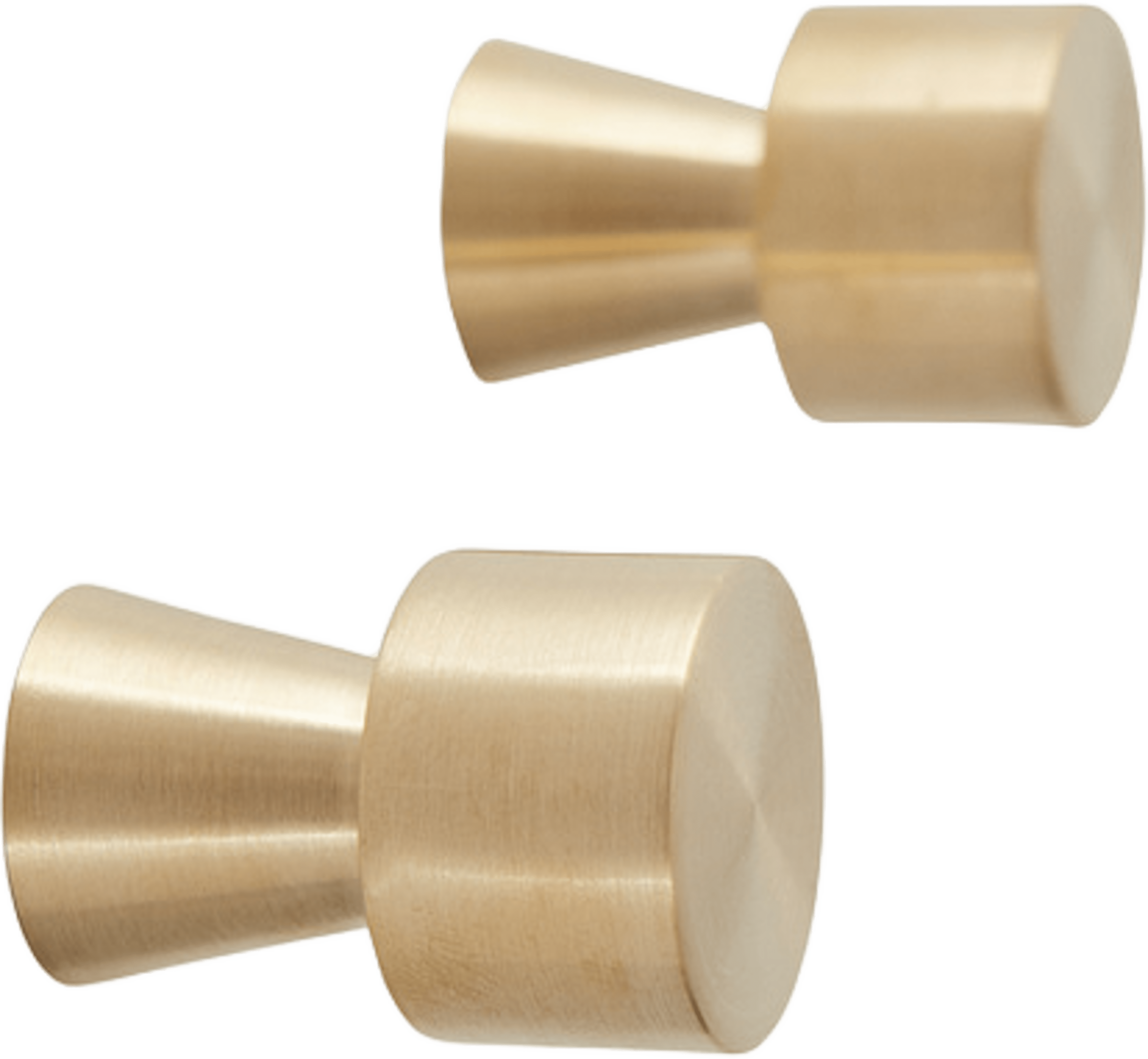 Pin Hook / Knob - Pack Of 2, från OYOY Living, i färgen brass. Klicka för att öppna bilden i stort format