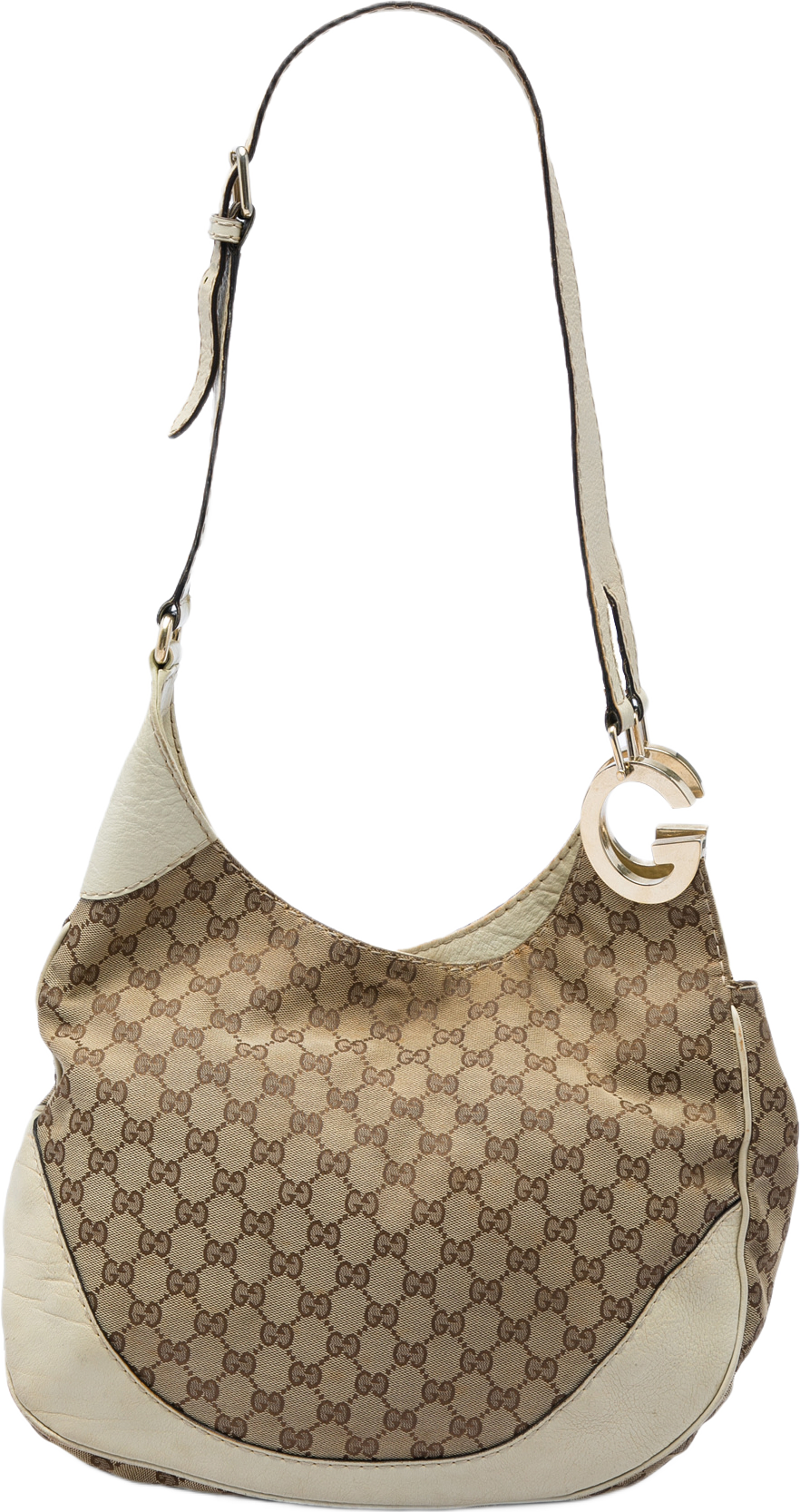 Gucci Gg Canvas Charlotte Crossbody, från Luxclusif, i färgen beige. Klicka för att öppna bilden i stort format