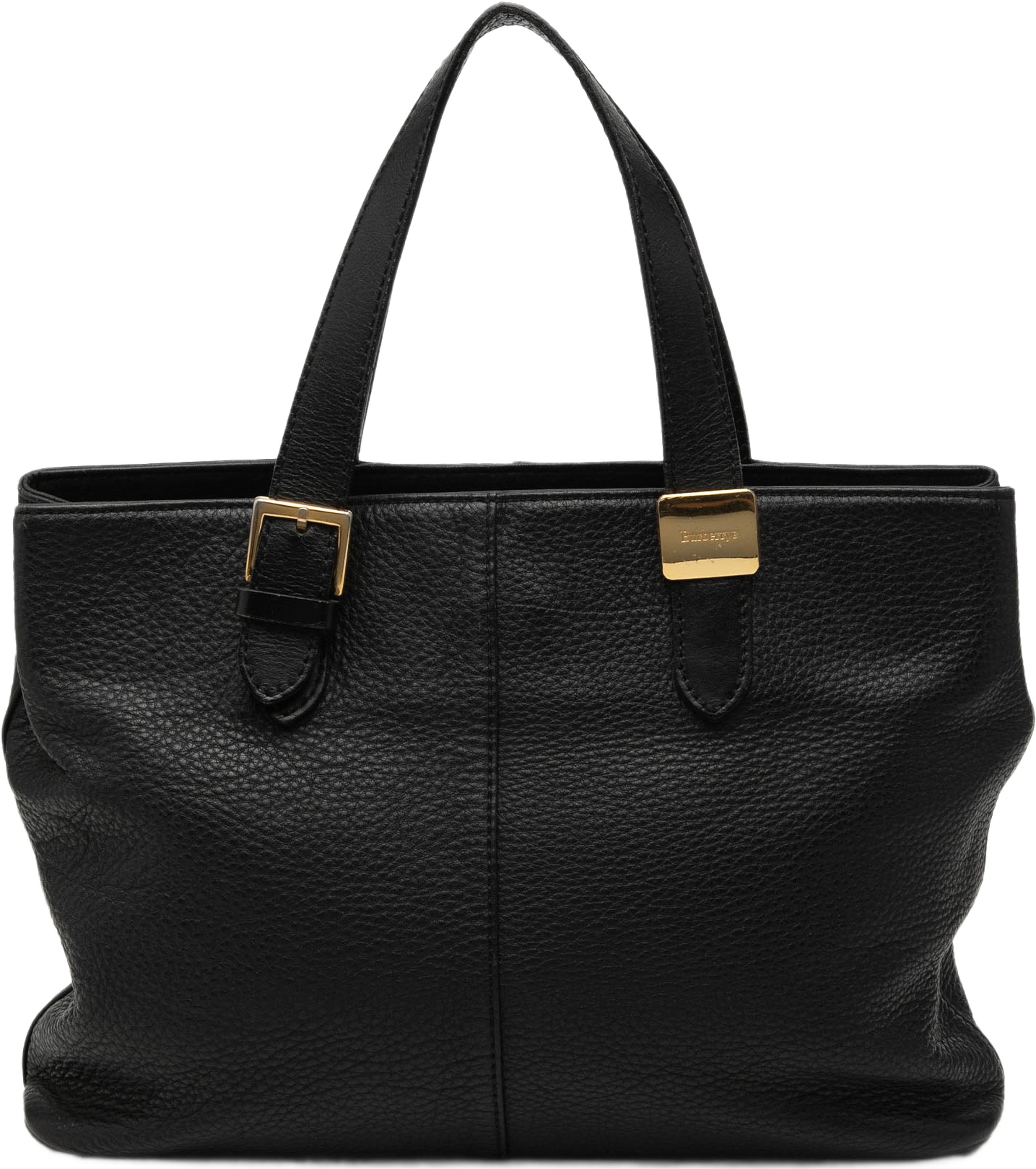 Burberry Leather Tote, från Luxclusif, i färgen black. Klicka för att öppna bilden i stort format