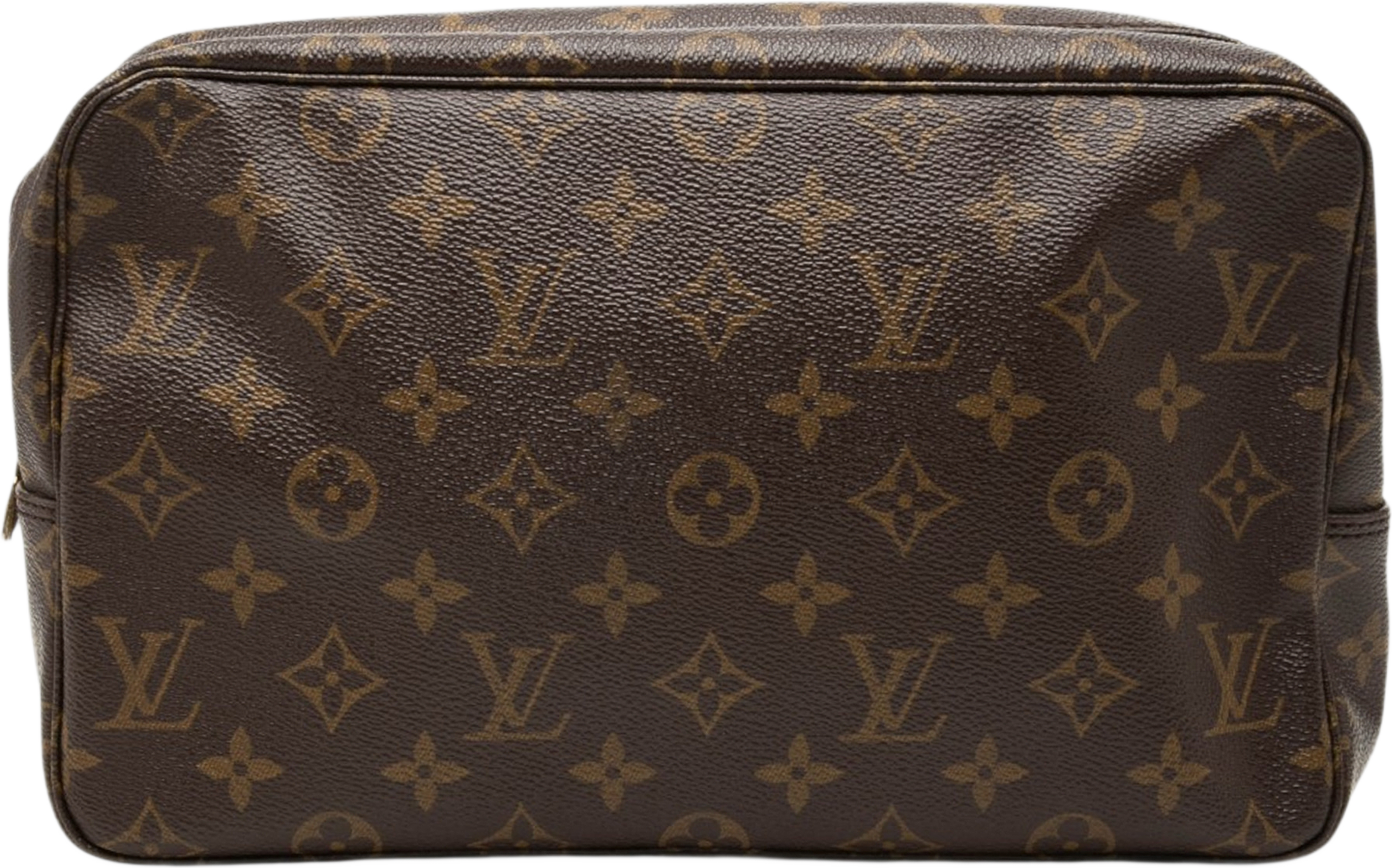 Louis Vuitton Monogram Trousse Toilette 28, från Luxclusif, i färgen brun. Klicka för att öppna bilden i stort format