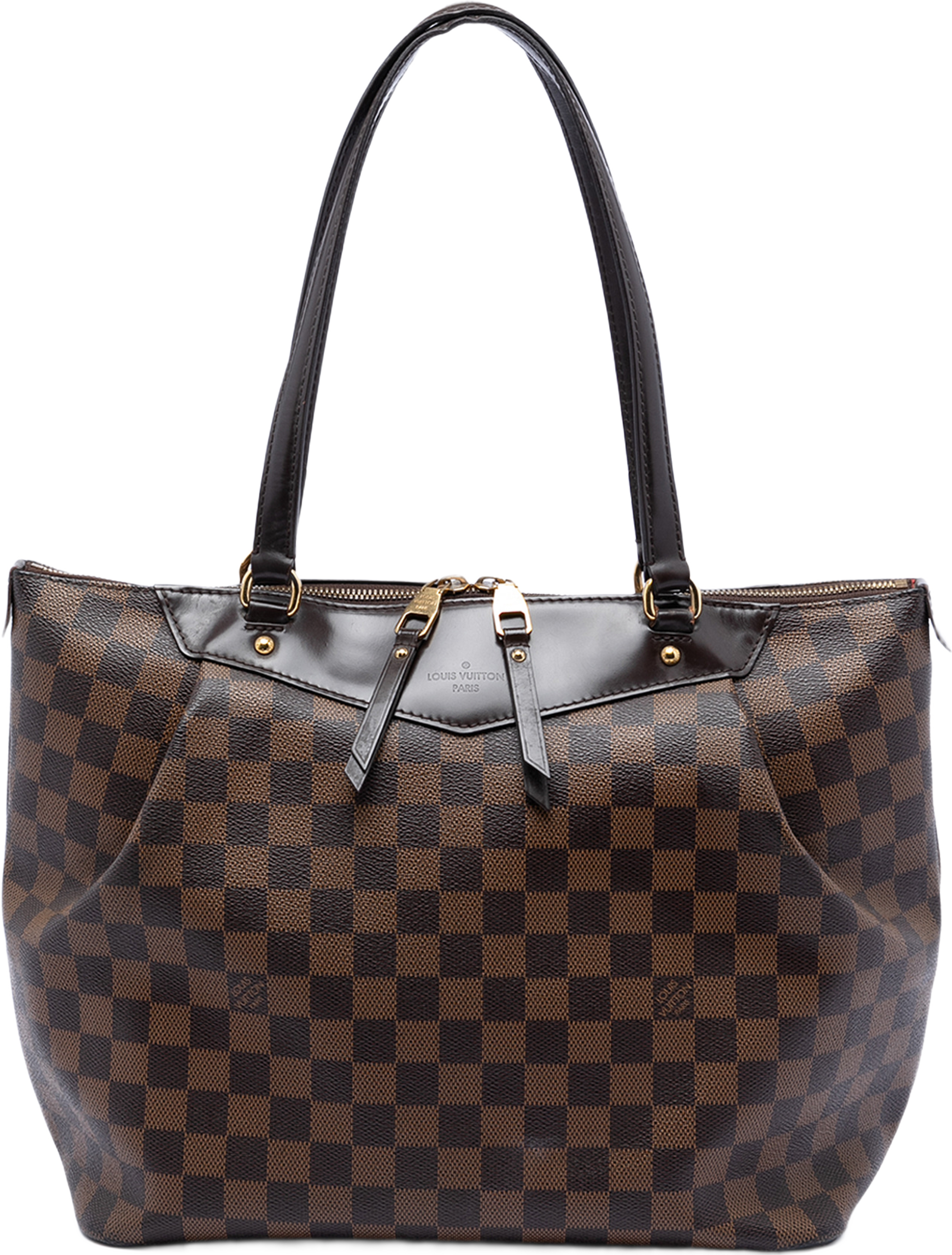 Louis Vuitton Damier Ebene Westminster Gm, från Luxclusif, i färgen brown. Klicka för att öppna bilden i stort format