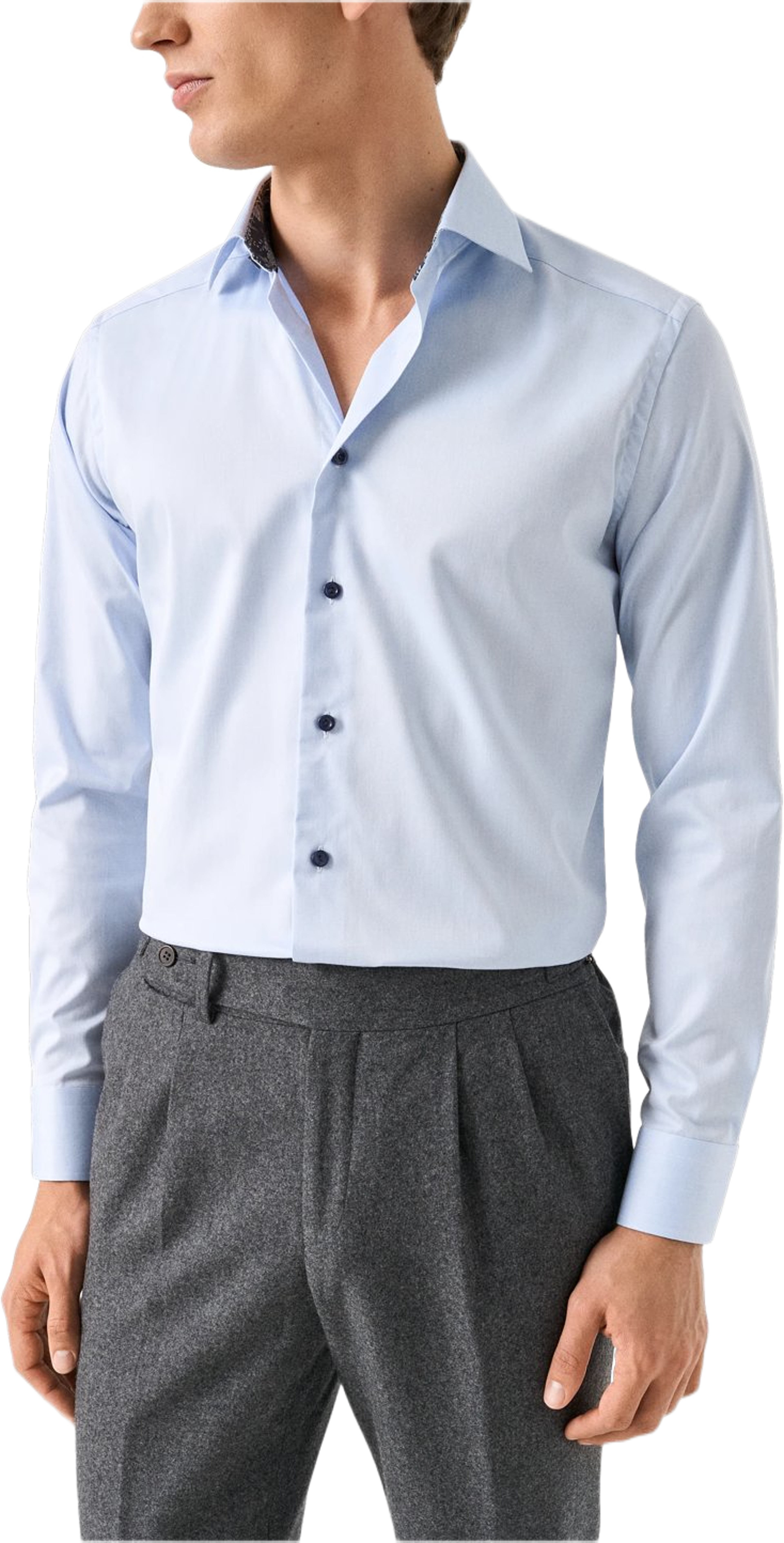 Signature Twill-skjorta Slim Fit, från Eton, i färgen light blue. Klicka för att öppna bilden i stort format