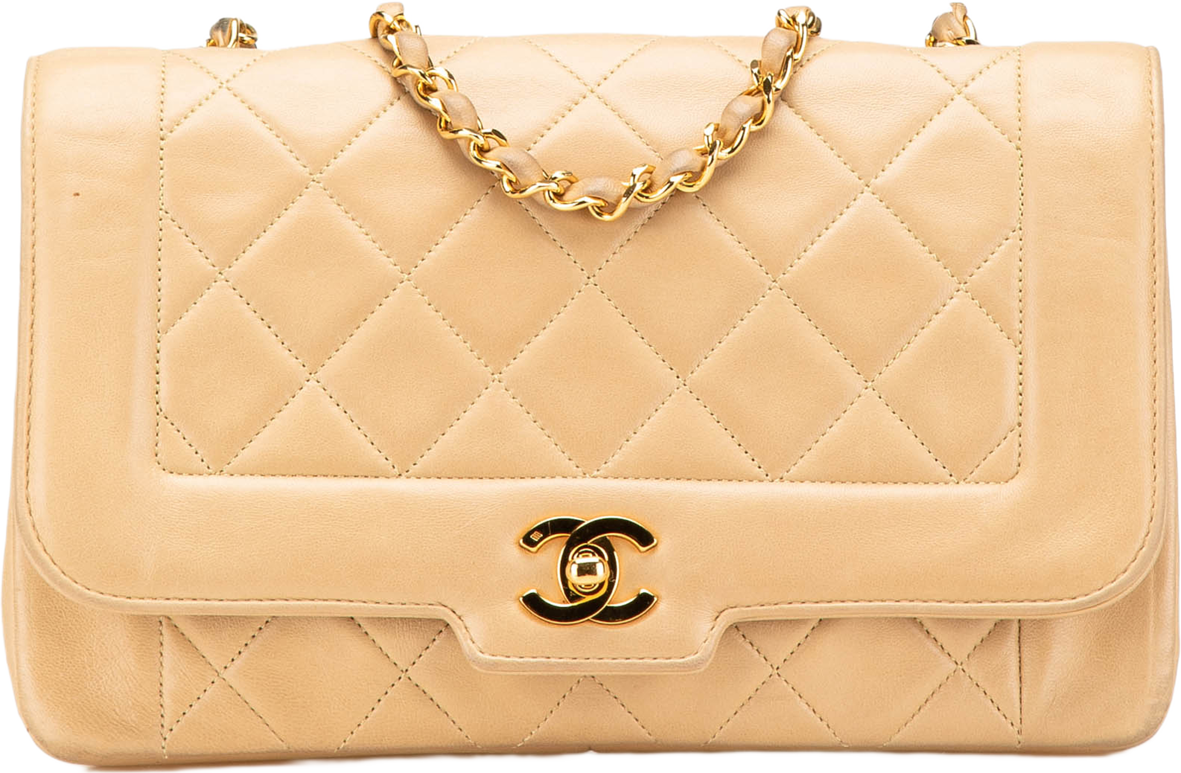 Chanel Medium Lambskin Diana Full Flap