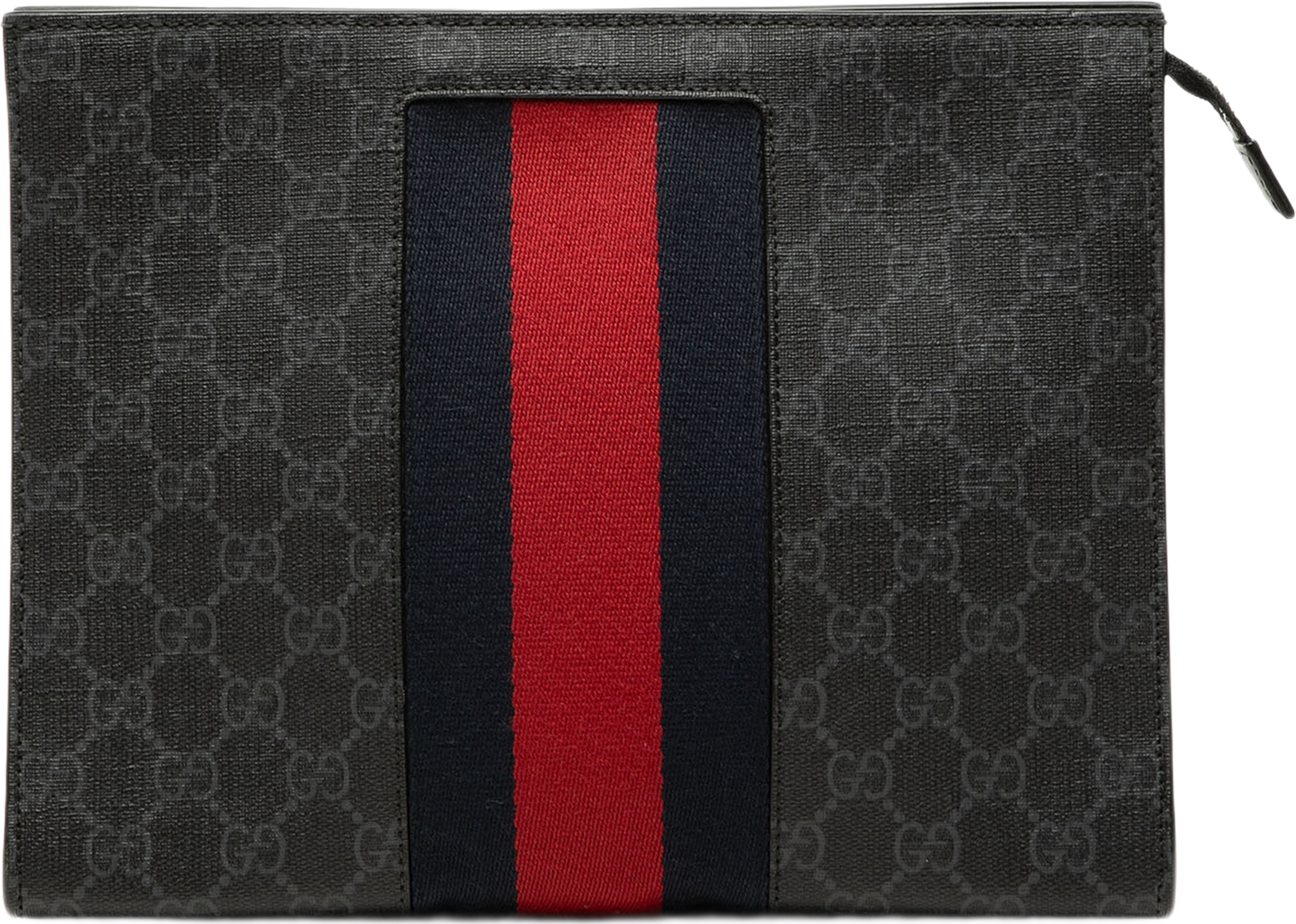 Gucci Gg Supreme Web Clutch, från Luxclusif, i färgen svart. Klicka för att öppna bilden i stort format