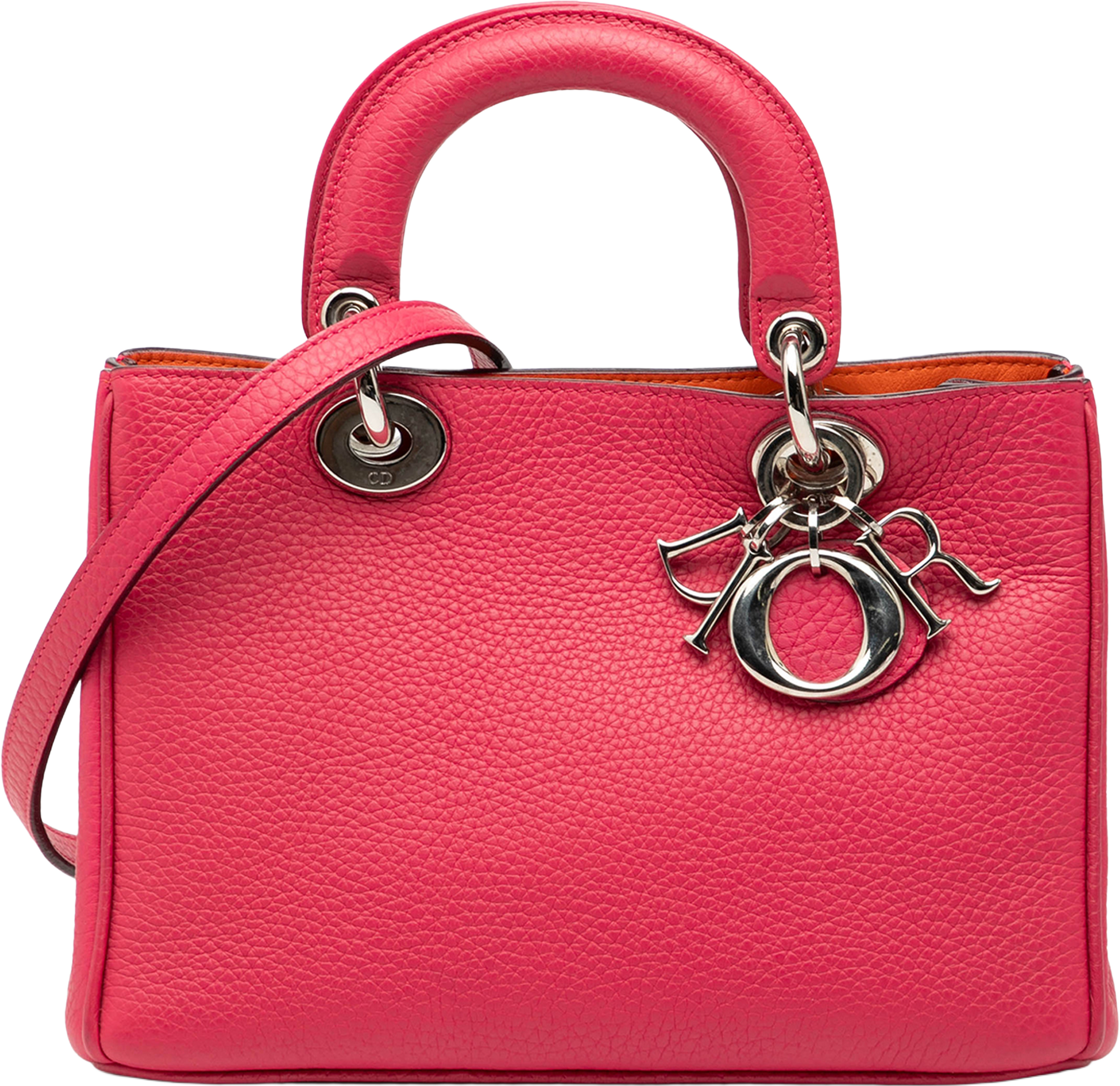 Dior Mini Leather Diorissimo Satchel, från Luxclusif, i färgen blush. Klicka för att öppna bilden i stort format