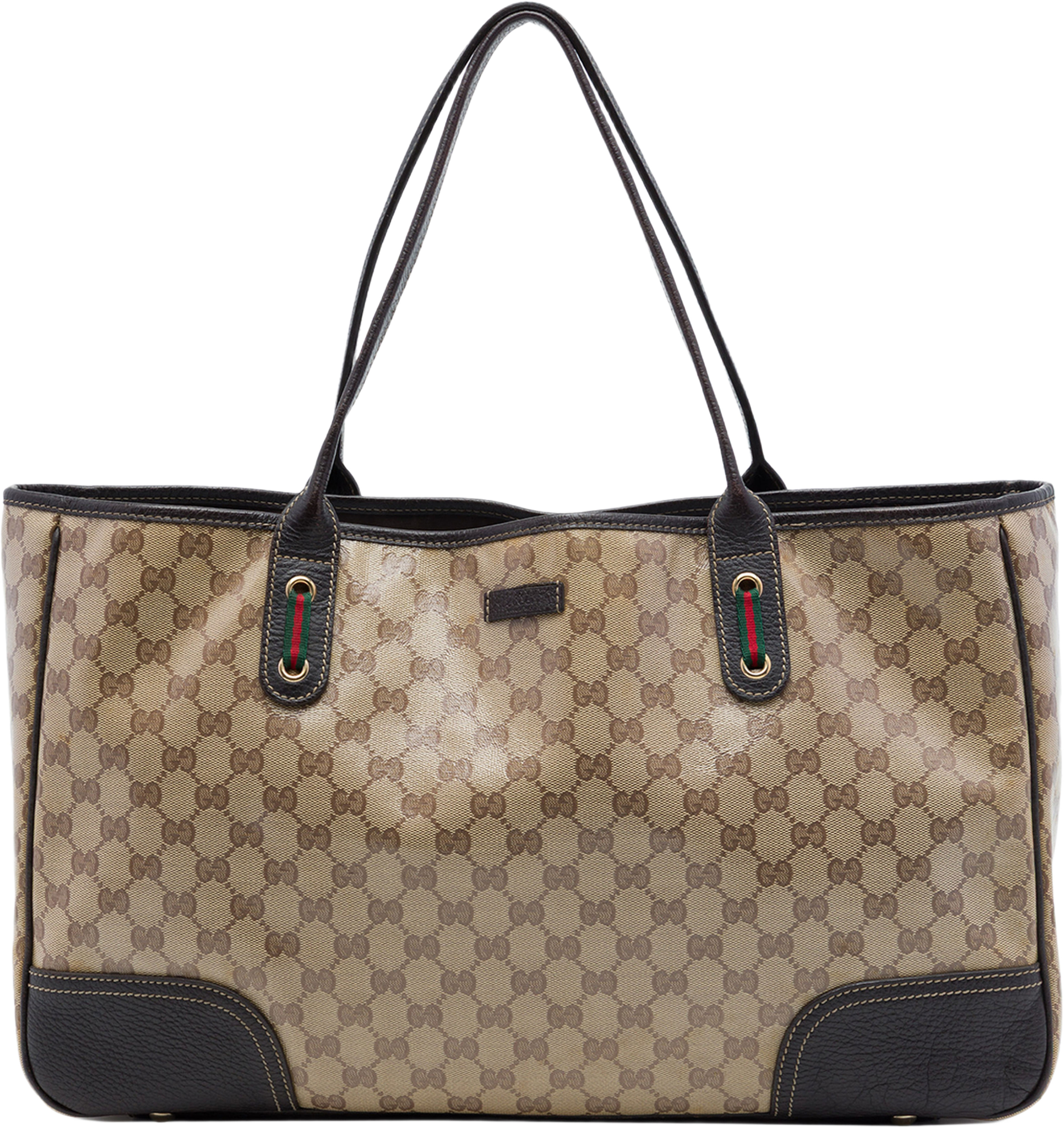 Gucci Gg Crystal Princy Tote, från Luxclusif, i färgen beige. Klicka för att öppna bilden i stort format