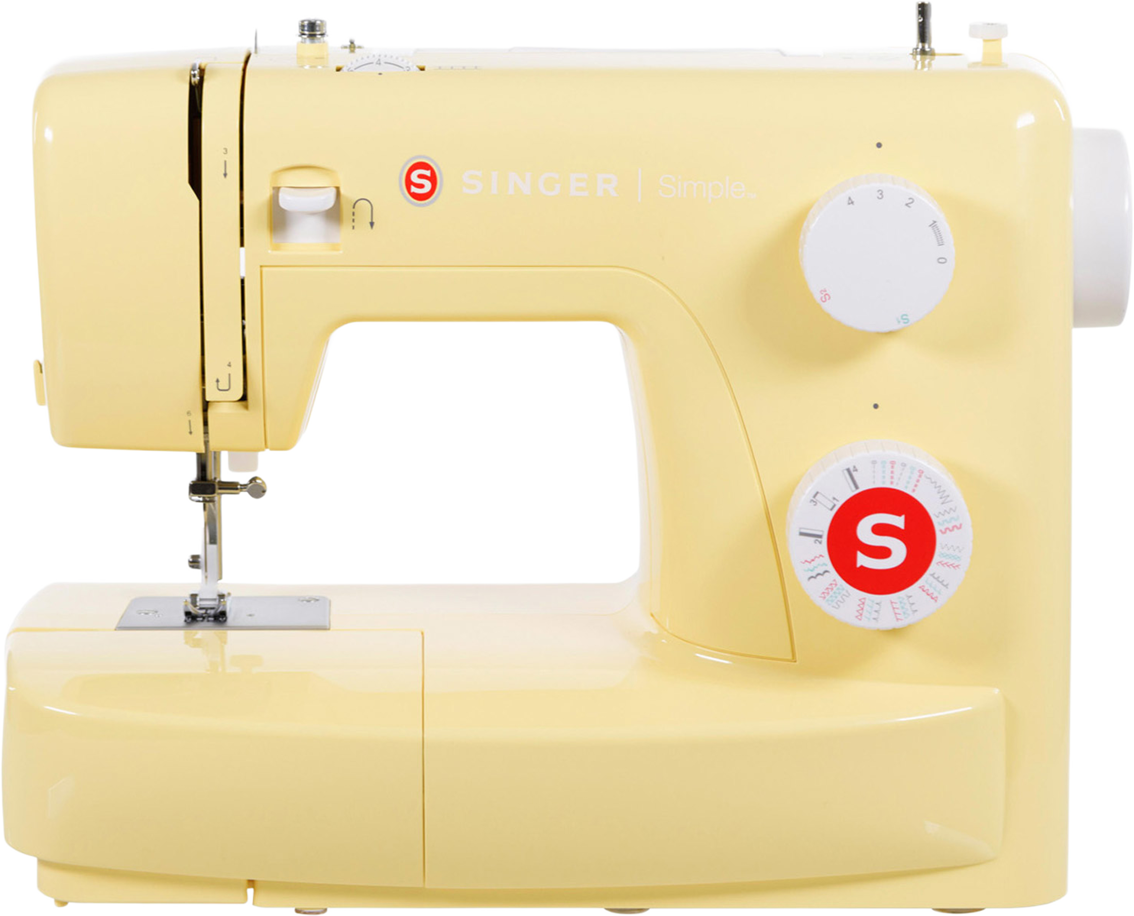Symaskin Simple 3223 Yellow, från Singer, i färgen gul. Klicka för att öppna bilden i stort format