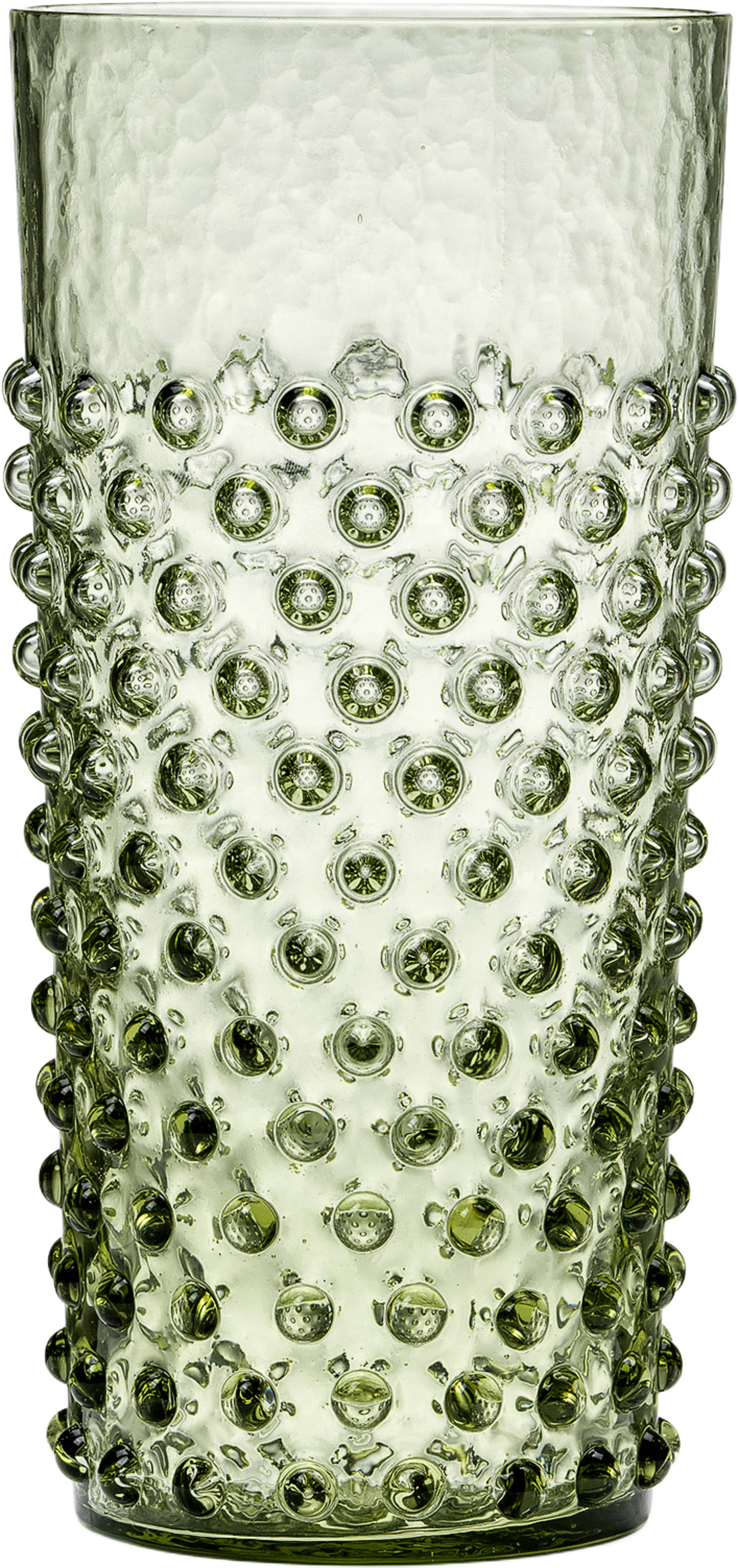 Cecilia Dricksglas Höga, 2-pack, från In Flore, i färgen olive green. Klicka för att öppna bilden i stort format