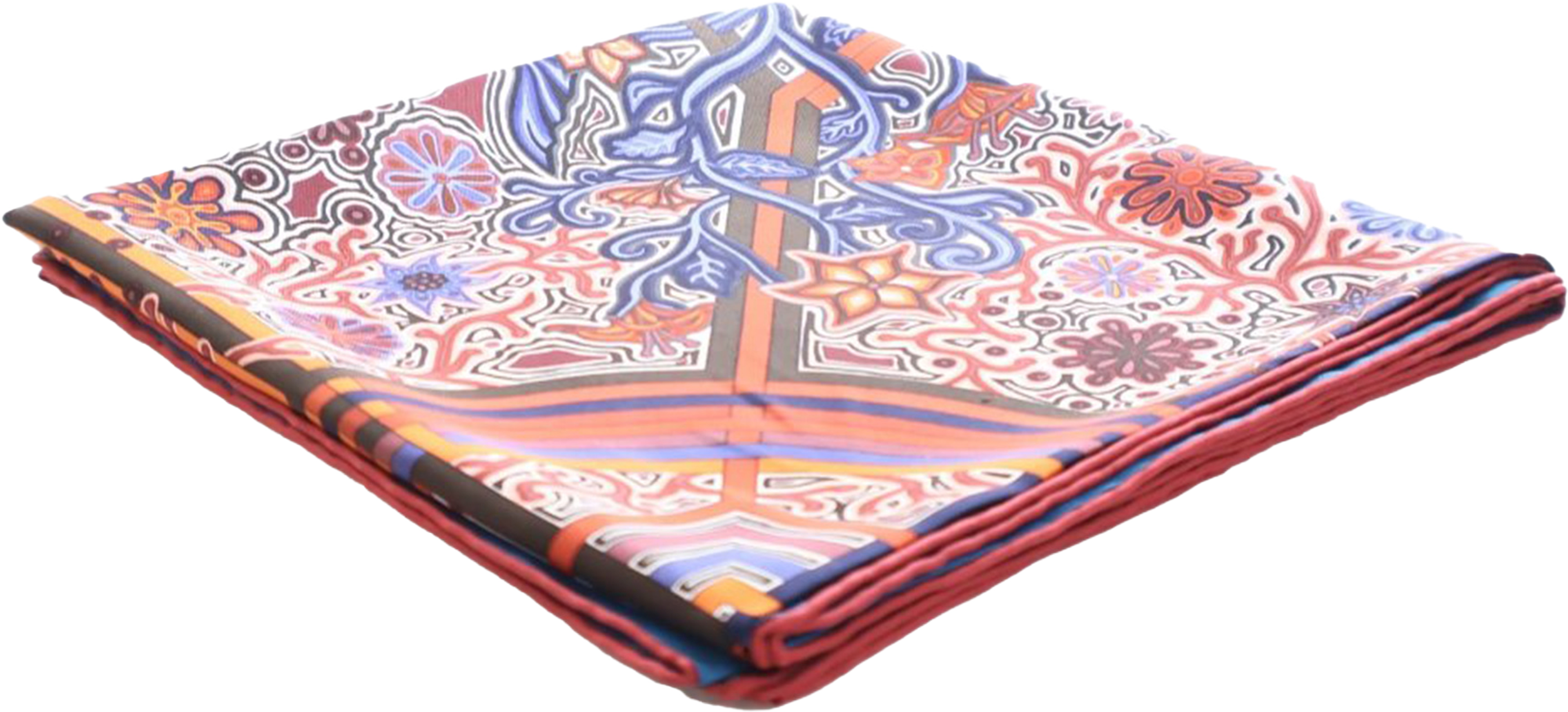 Hermès L Arbre Du Vent Silk Scarf 90, från Luxclusif, i färgen red. Klicka för att öppna bilden i stort format