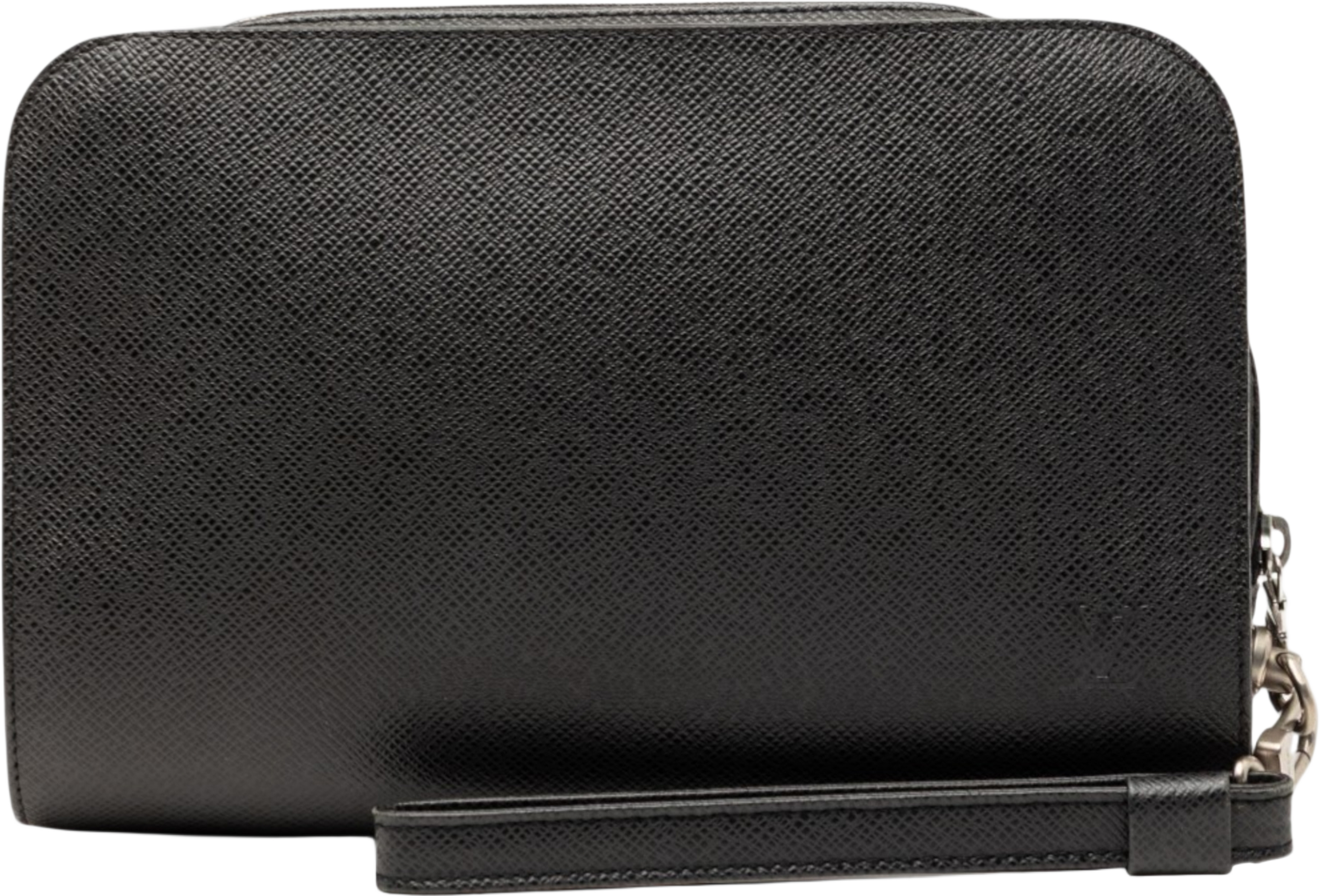 Louis Vuitton Taiga Pochette Baikal, från Luxclusif, i färgen black. Klicka för att öppna bilden i stort format