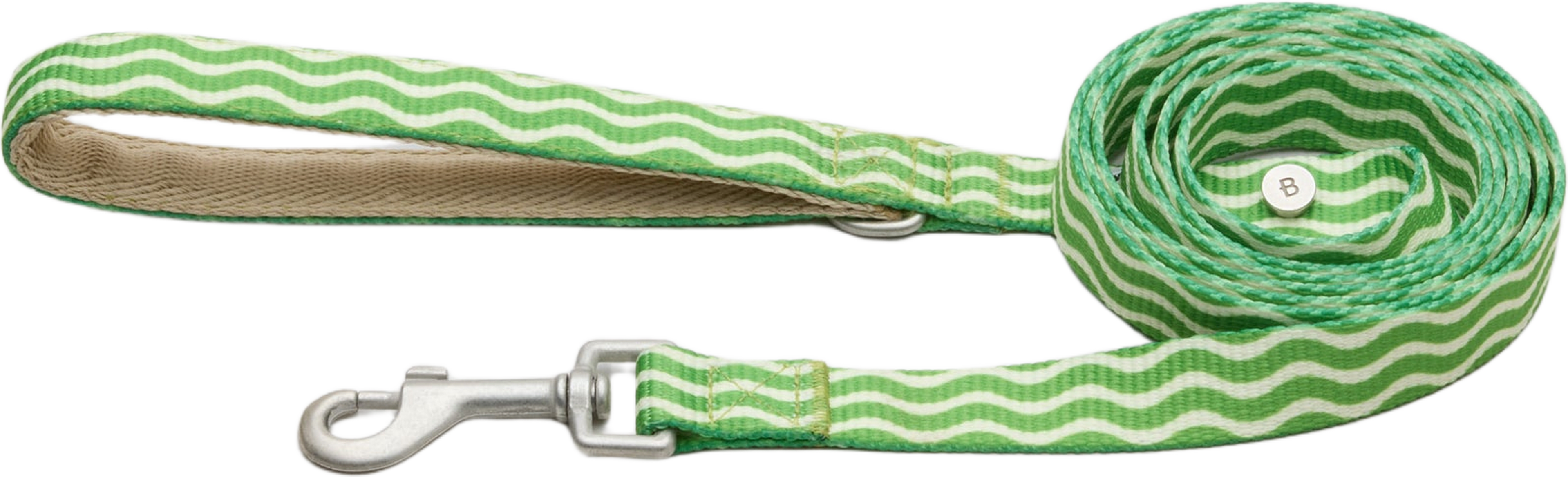 Mosebacke Hundkoppel - Grönt, från Barkalot, i färgen green & beige. Klicka för att öppna bilden i stort format