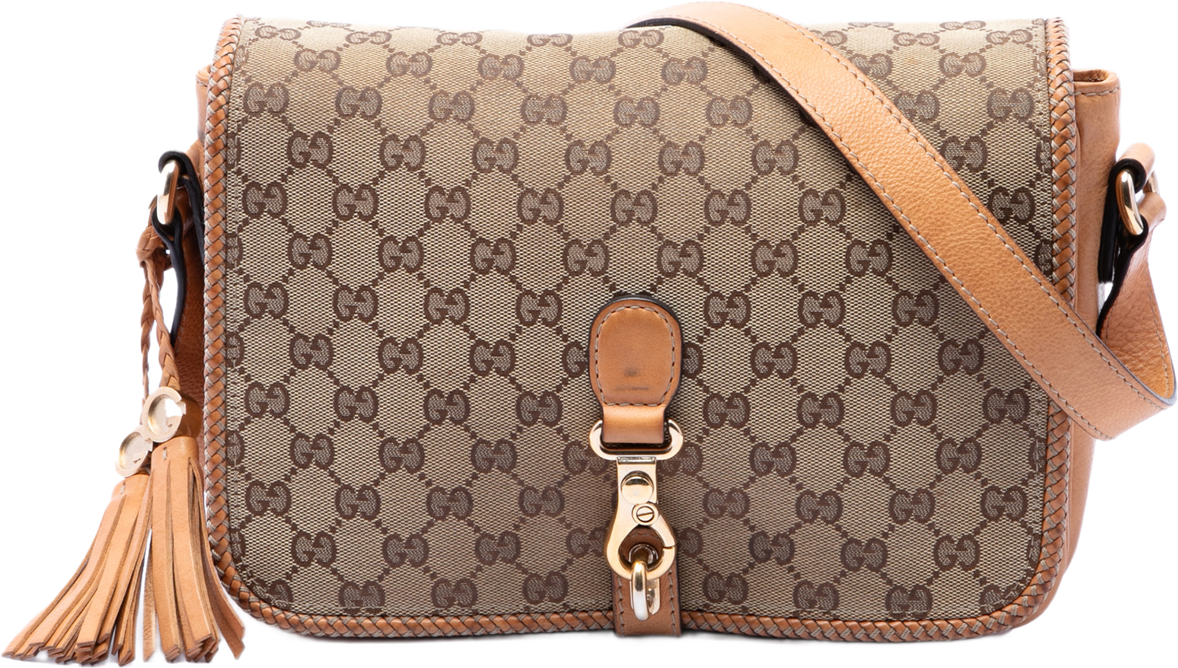 Gucci Gg Canvas Marrakech Crossbody, från Luxclusif, i färgen beige. Klicka för att öppna bilden i stort format