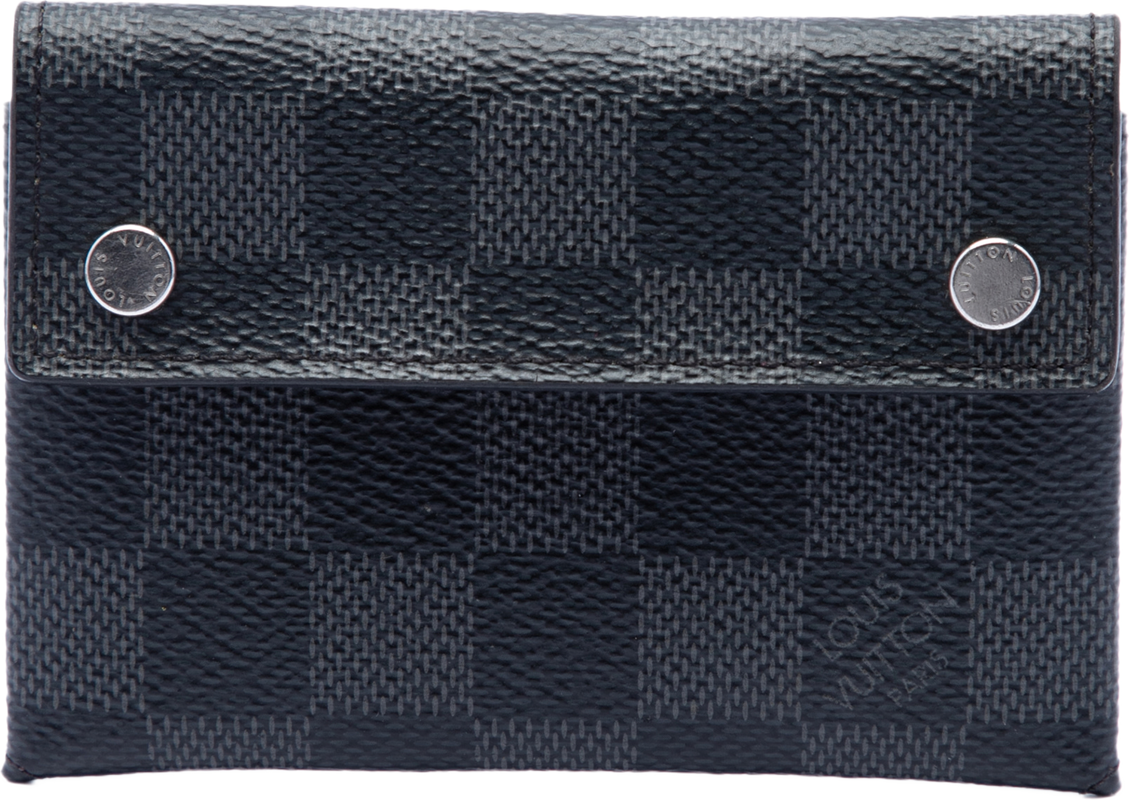 Louis Vuitton Damier Graphite Compact Modulable Wallet, från Luxclusif, i färgen black. Klicka för att öppna bilden i stort format