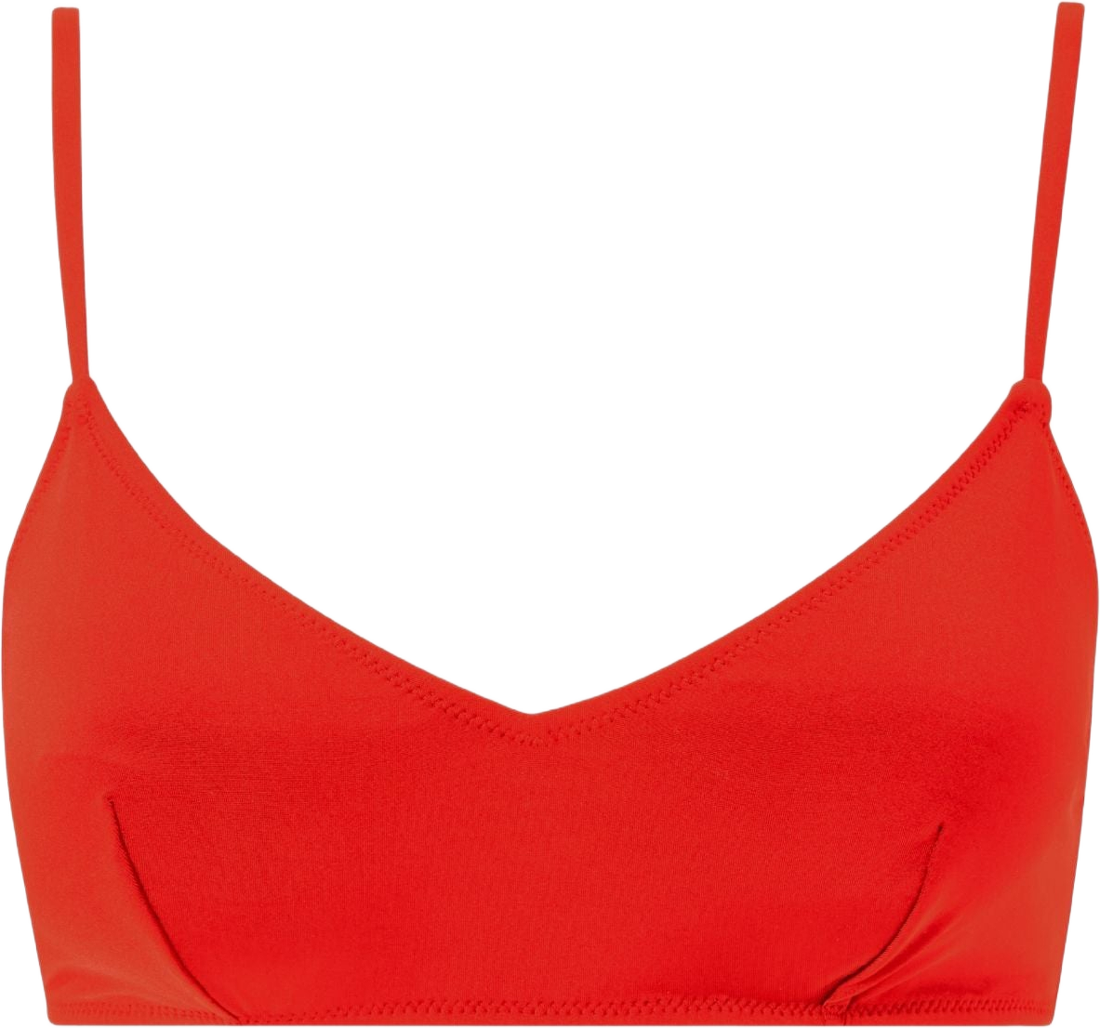 Strappy Scoop Bikini Top, från Understatement, i färgen papaya. Klicka för att öppna bilden i stort format