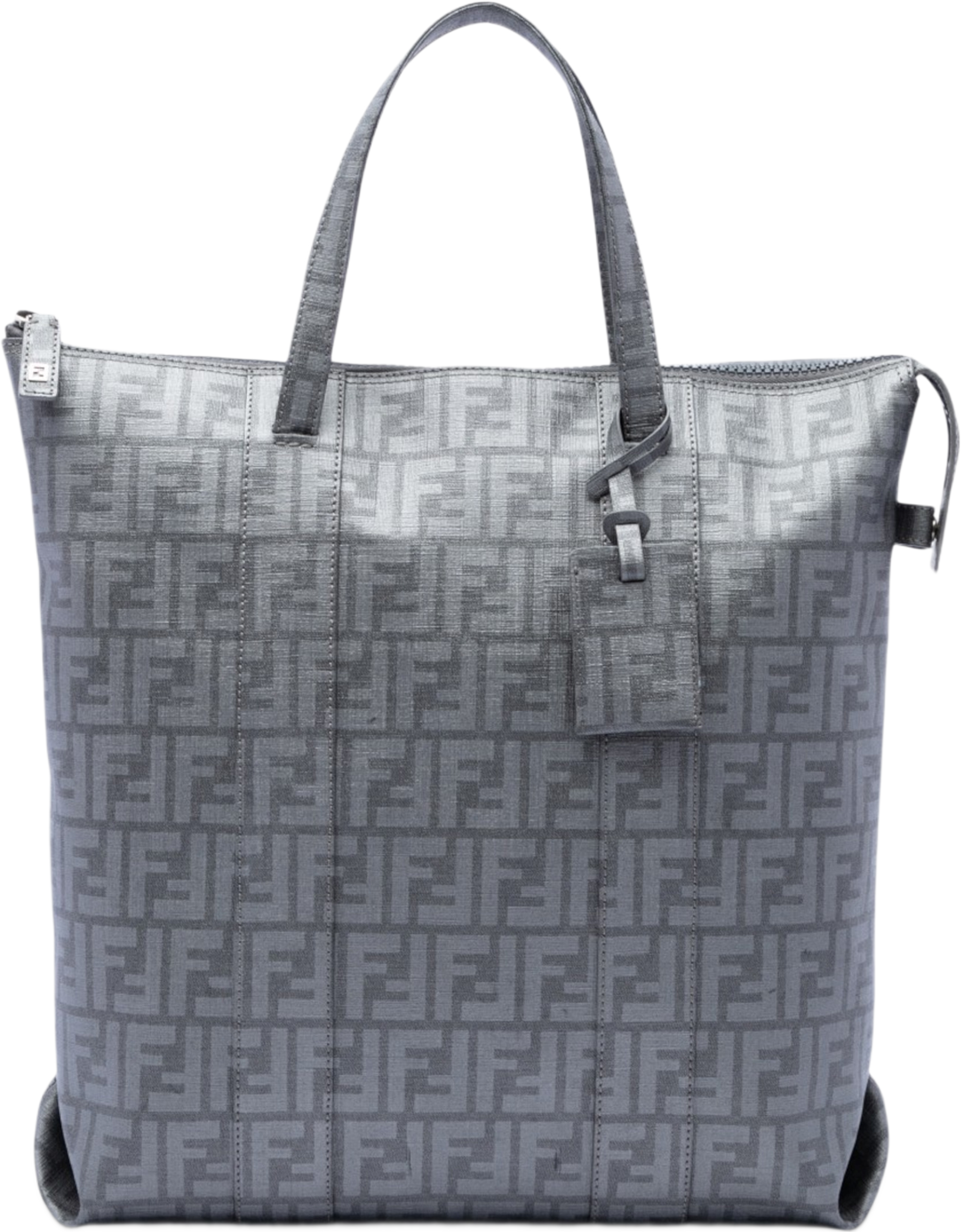 Fendi Zucca Spalmati Tote, från Luxclusif, i färgen grå. Klicka för att öppna bilden i stort format