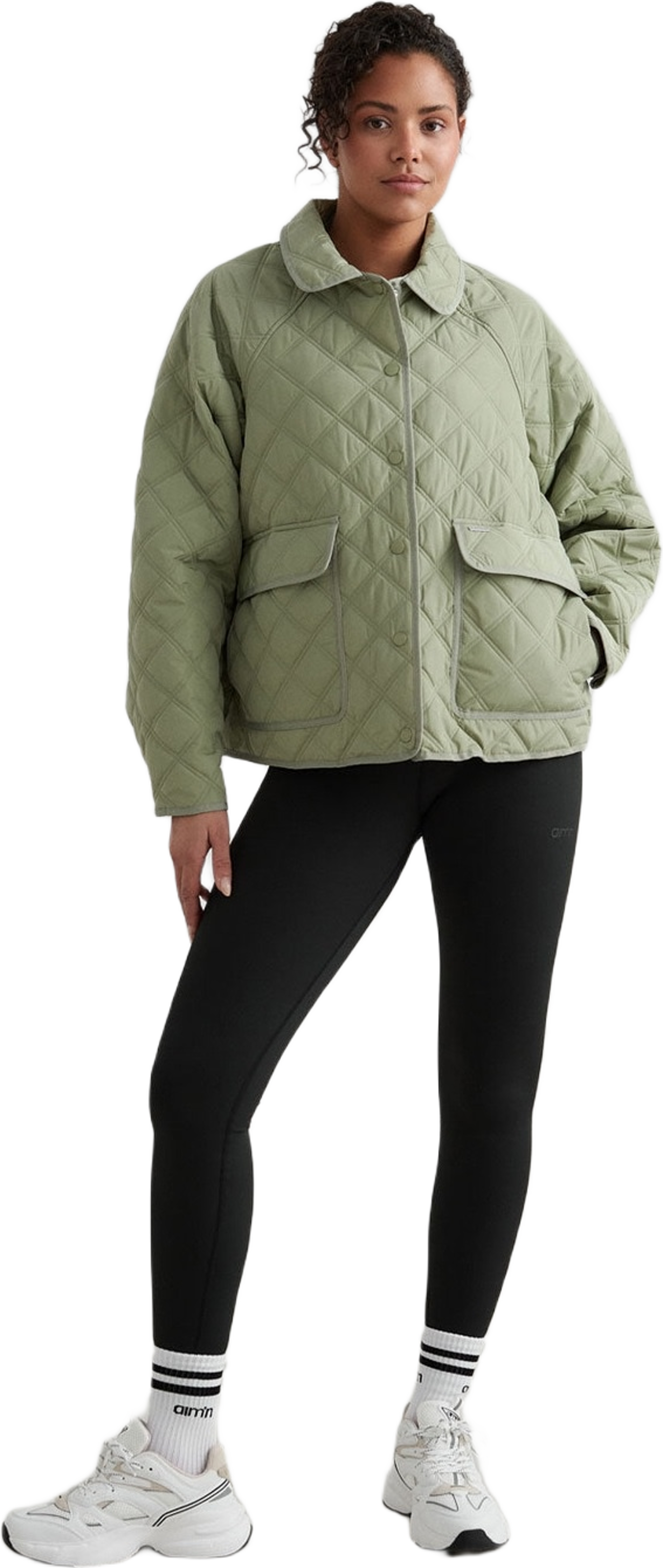 Pale Khaki Quilted Femme Jacket