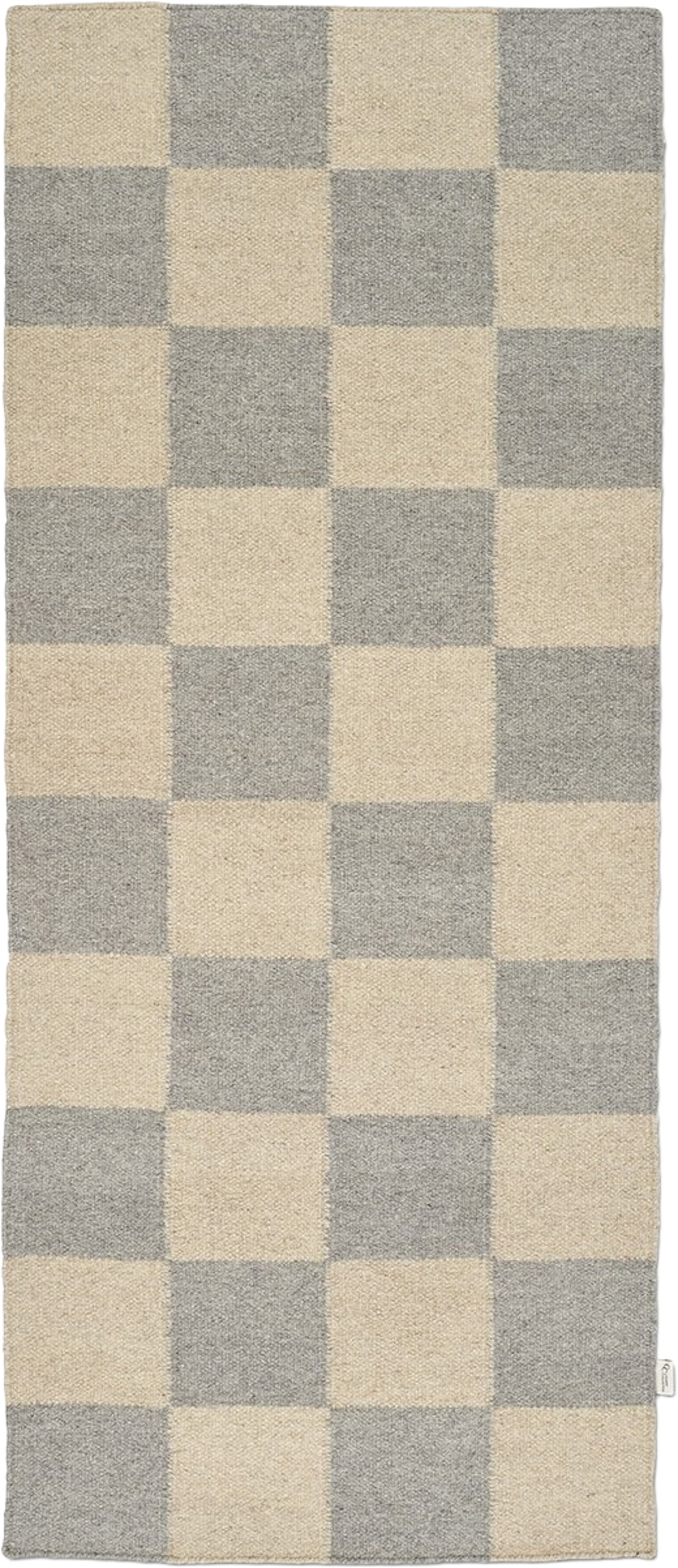 Gångmatta Square 80x250cm, från Classic Collection, i färgen grå/natur. Klicka för att öppna bilden i stort format