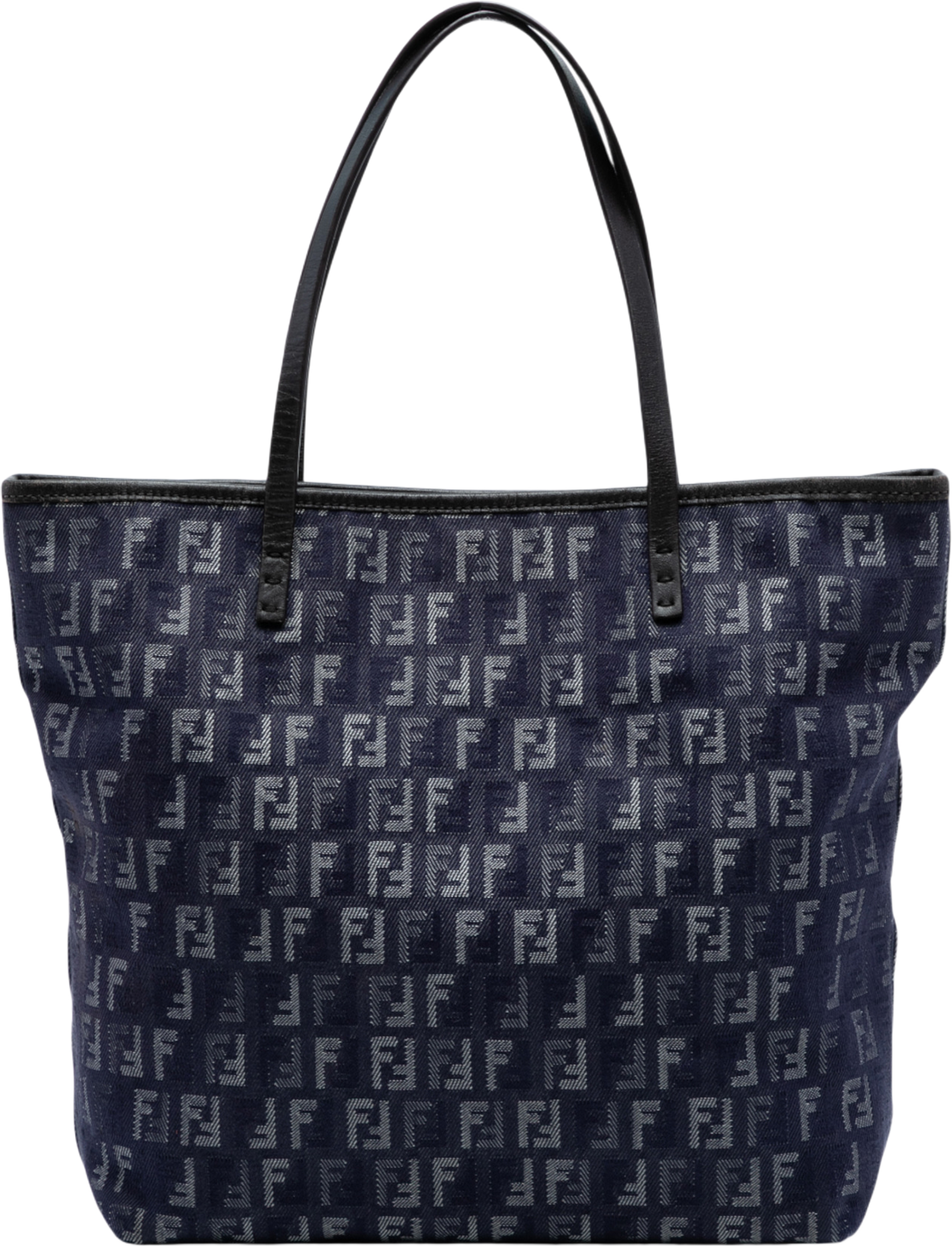 Fendi Zucchino Denim Tote, från Luxclusif, i färgen denim. Klicka för att öppna bilden i stort format