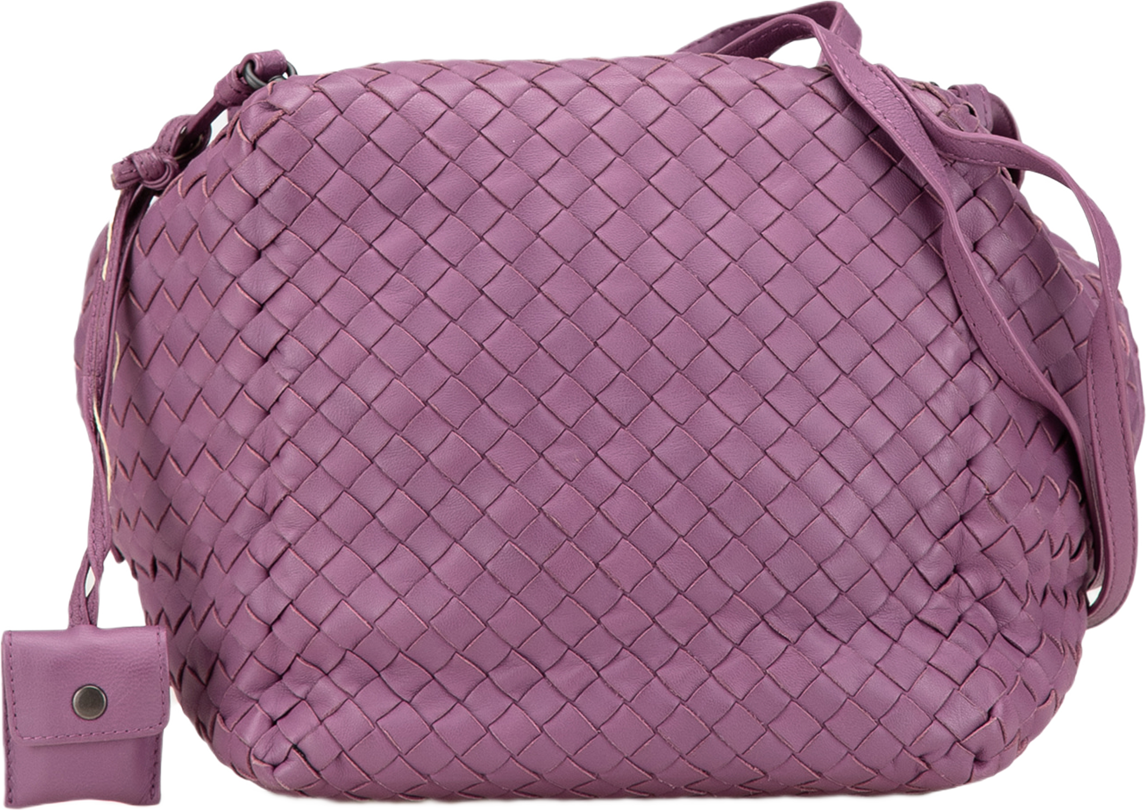 Bottega Veneta Nappa Intrecciato Cube Crossbody