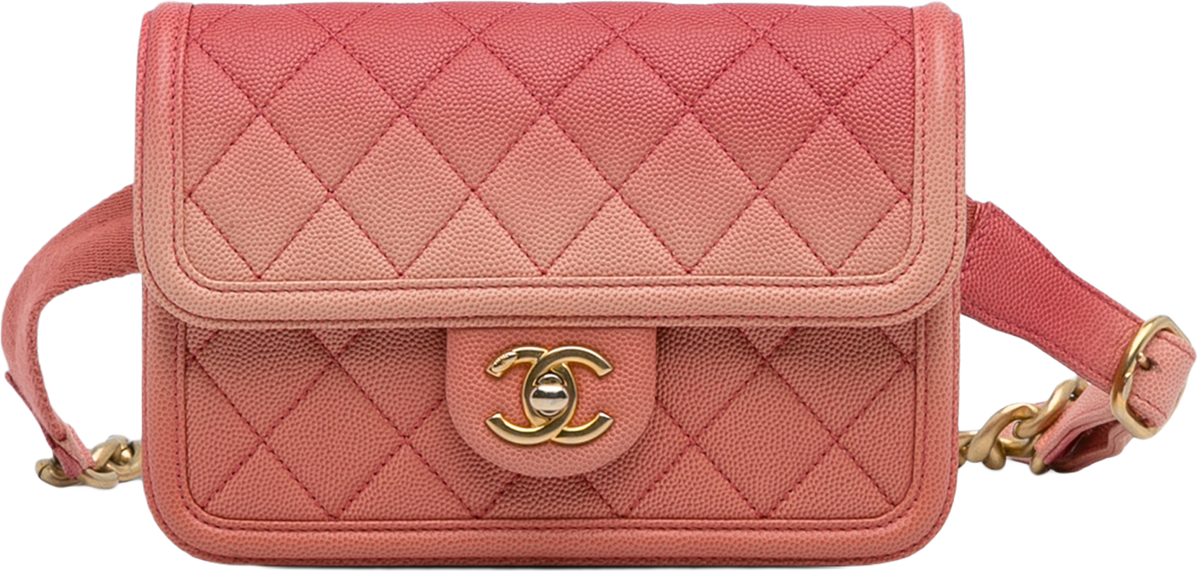 Chanel Caviar Sunset On The Sea Flap Belt Bag
