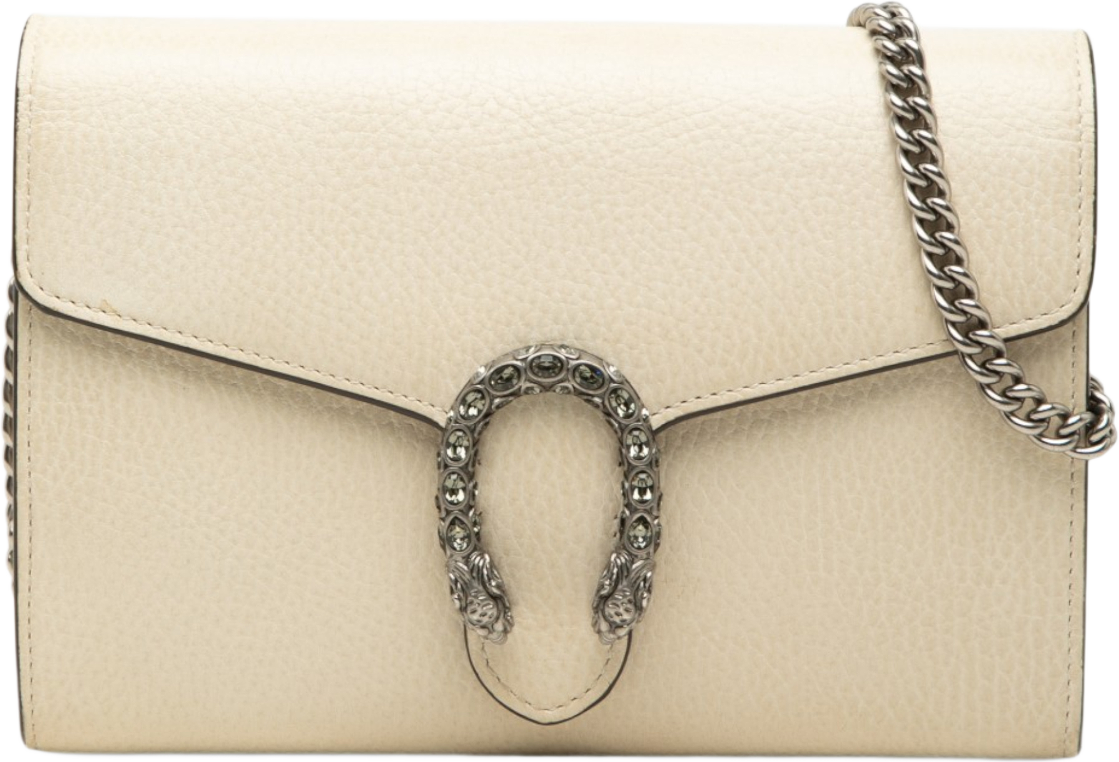 Gucci Calfskin Dionysus Wallet On Chain, från Luxclusif, i färgen brun. Klicka för att öppna bilden i stort format