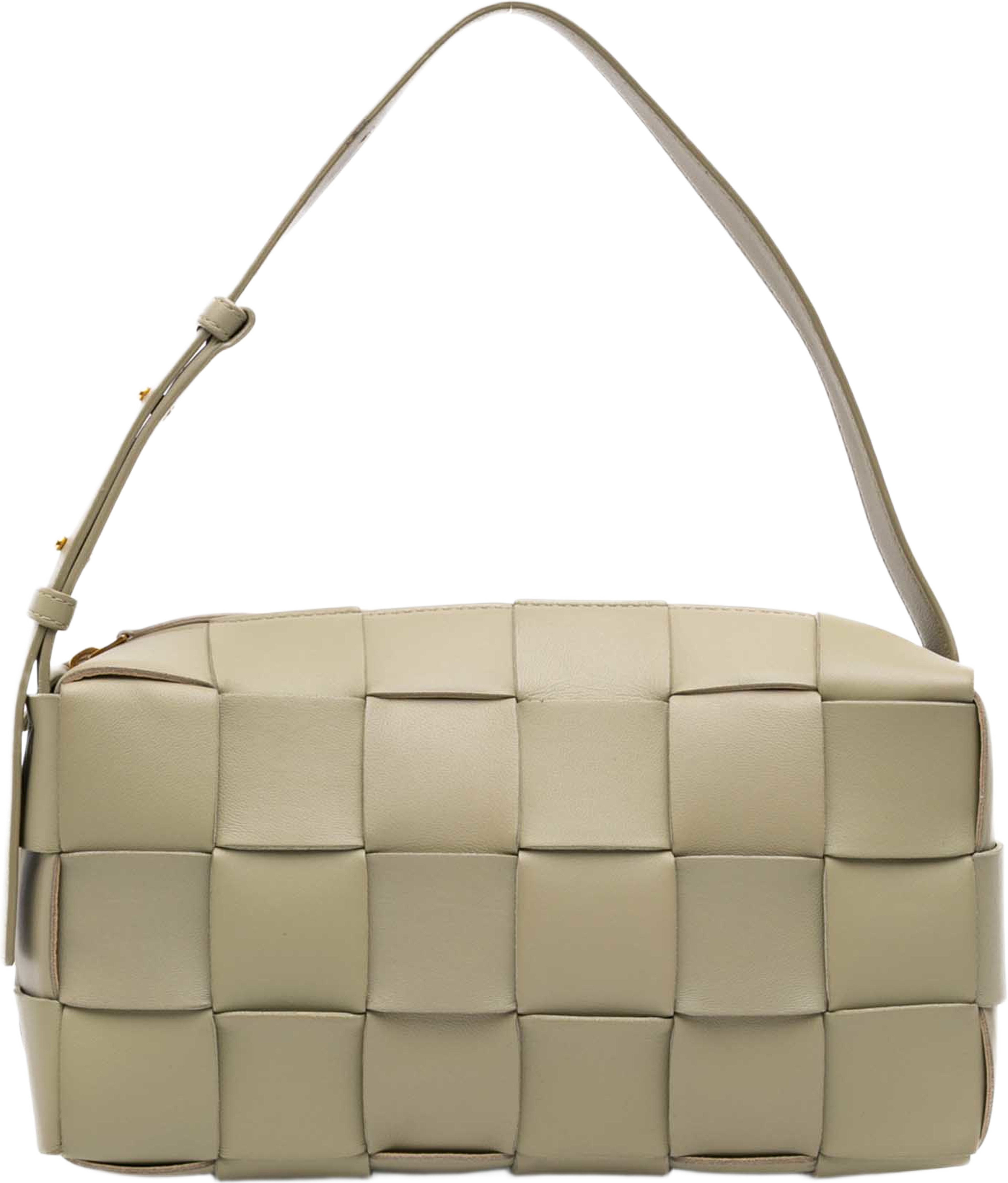 Bottega Veneta Nappa Intrecciato Brick Cassette, från Luxclusif, i färgen beige. Klicka för att öppna bilden i stort format