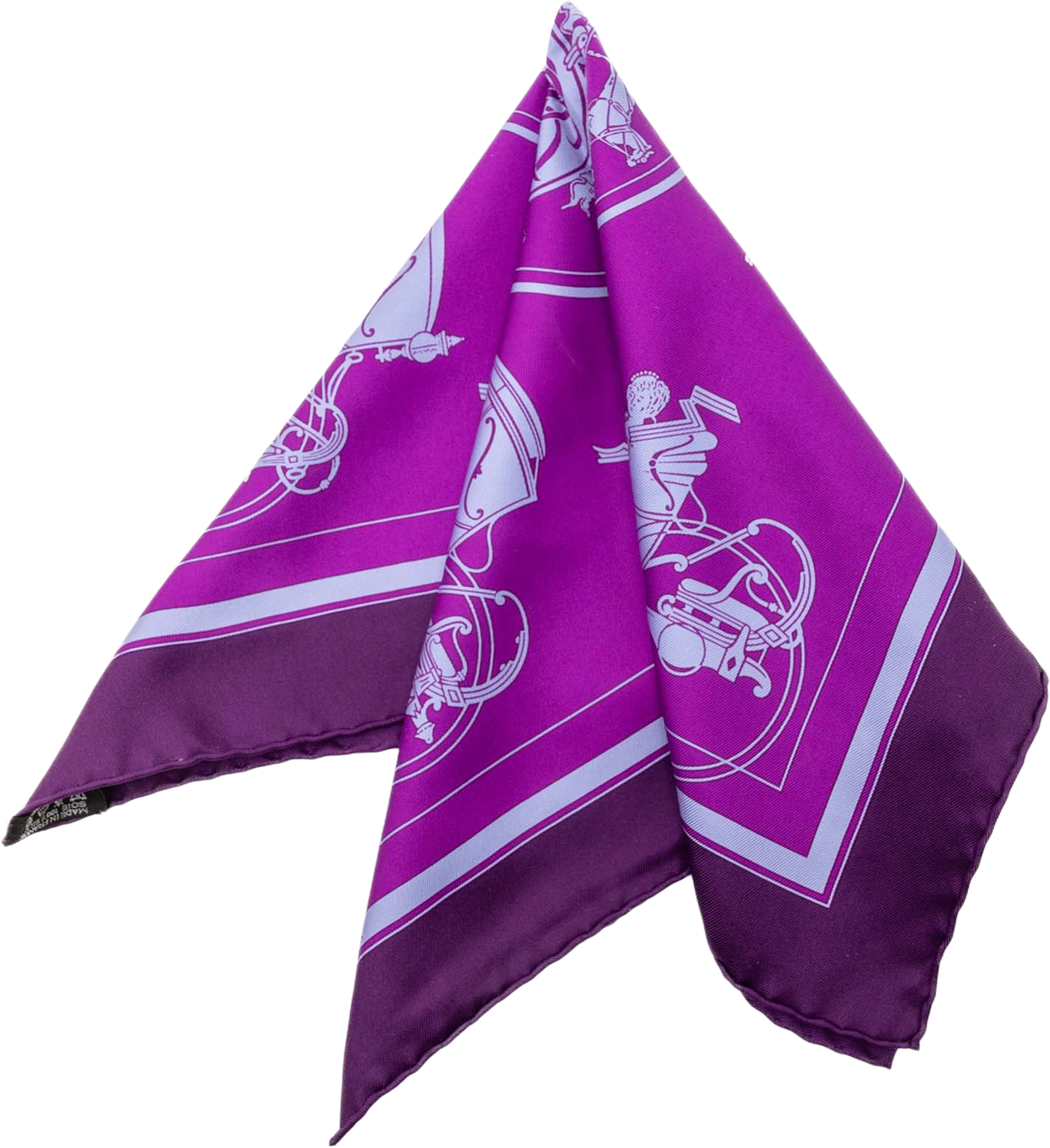 Hermès Ex-libris Silk Scarf, från Luxclusif, i färgen purple. Klicka för att öppna bilden i stort format