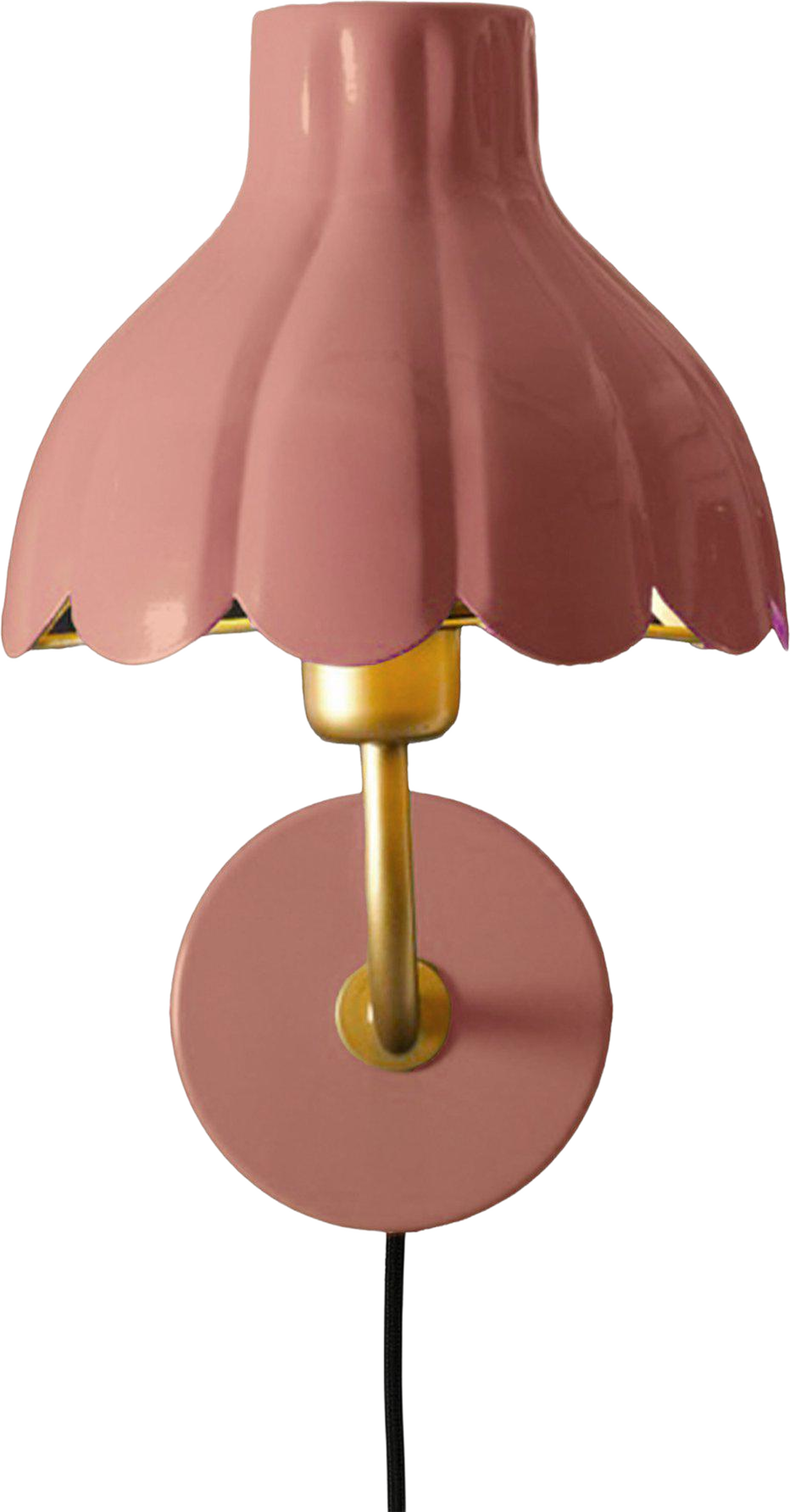 Wells Vägglampa, från PR Home, i färgen mellanrosa. Klicka för att öppna bilden i stort format