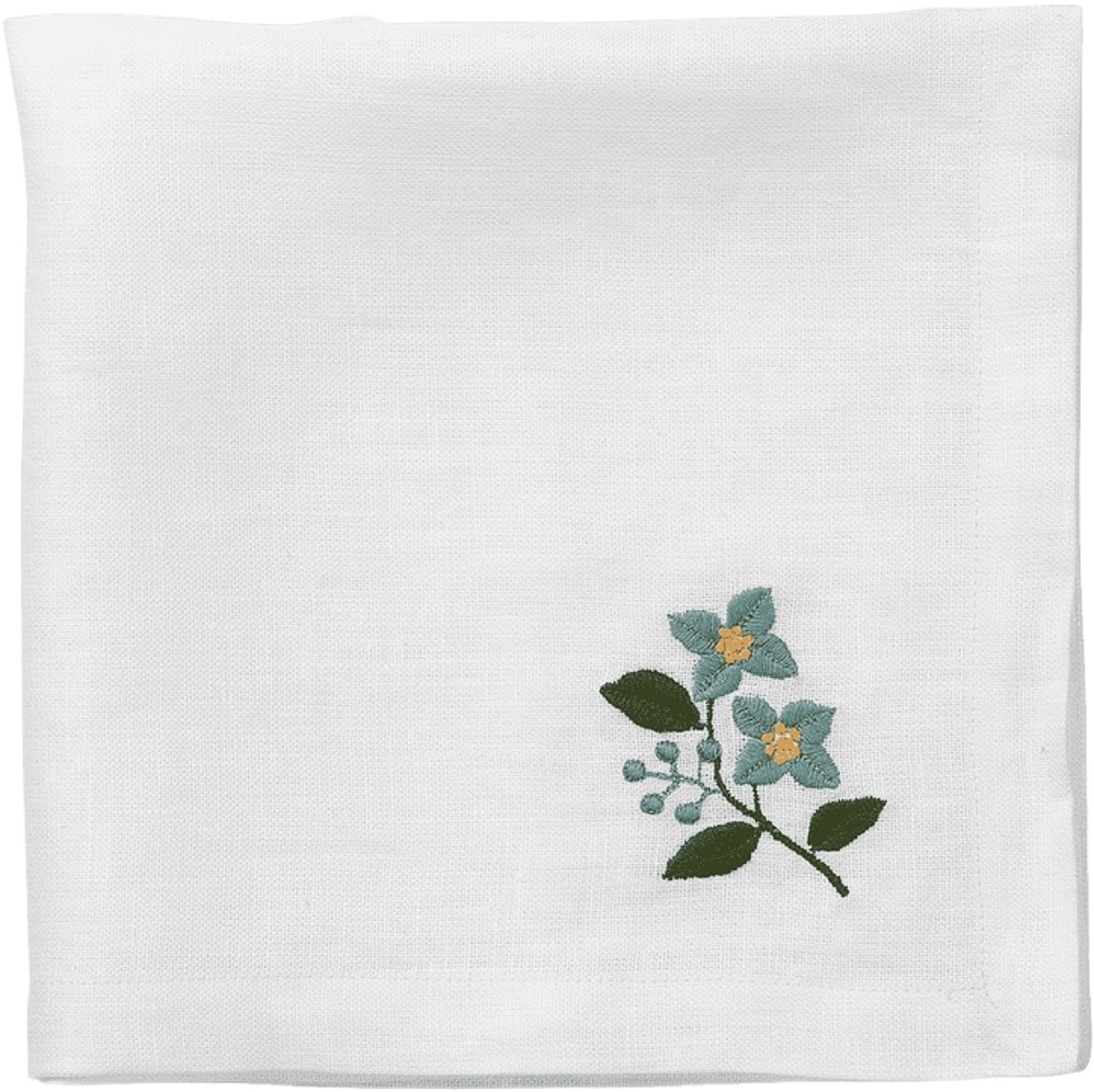 Bouquet Servett - Burgundy 45x45 Cm, från Pick A Poppy, i färgen teal. Klicka för att öppna bilden i stort format