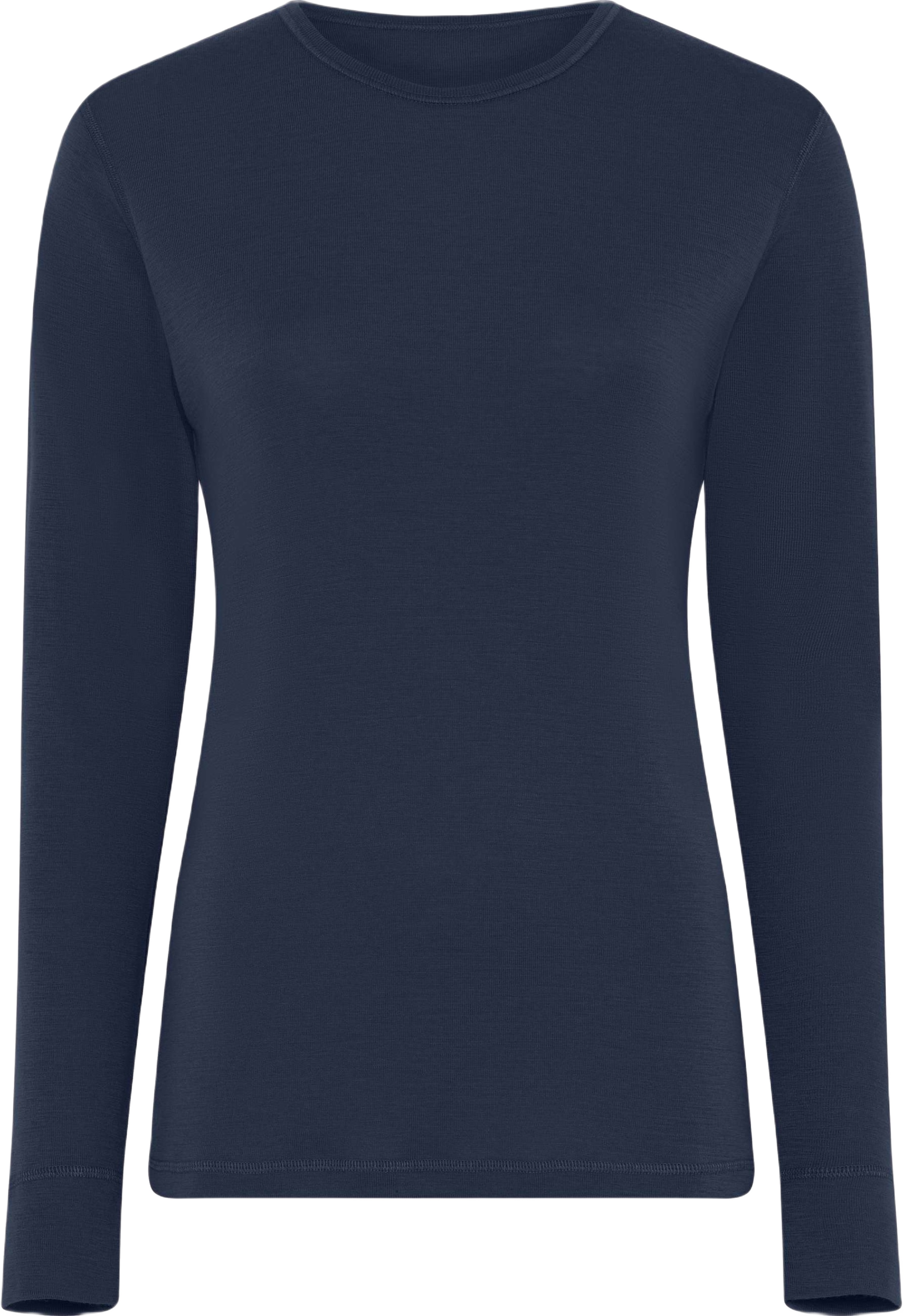 100% Merinoull, Långärmad T-shirt, Svart