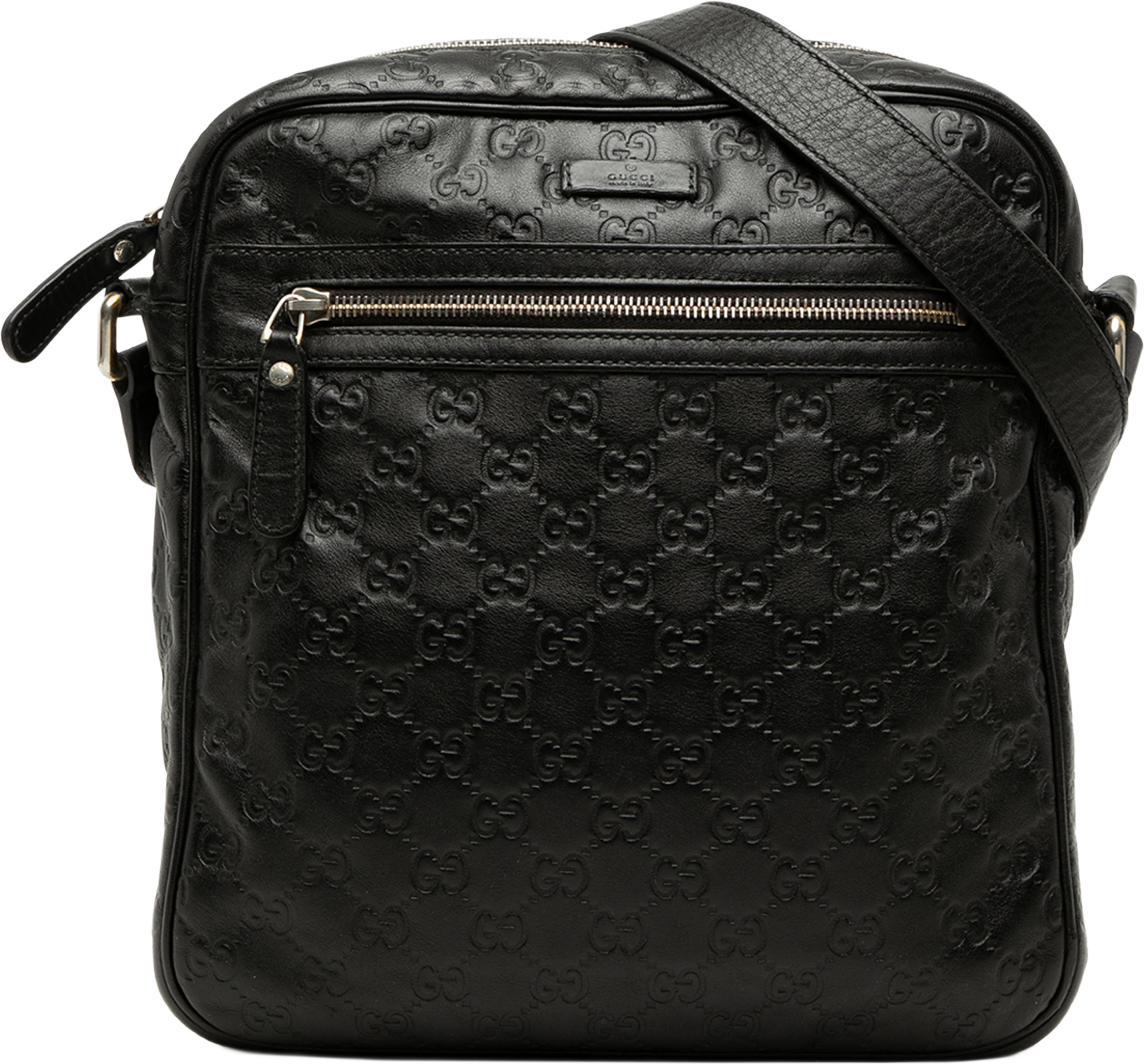Gucci Guccissima Crossbody, från Luxclusif, i färgen svart. Klicka för att öppna bilden i stort format