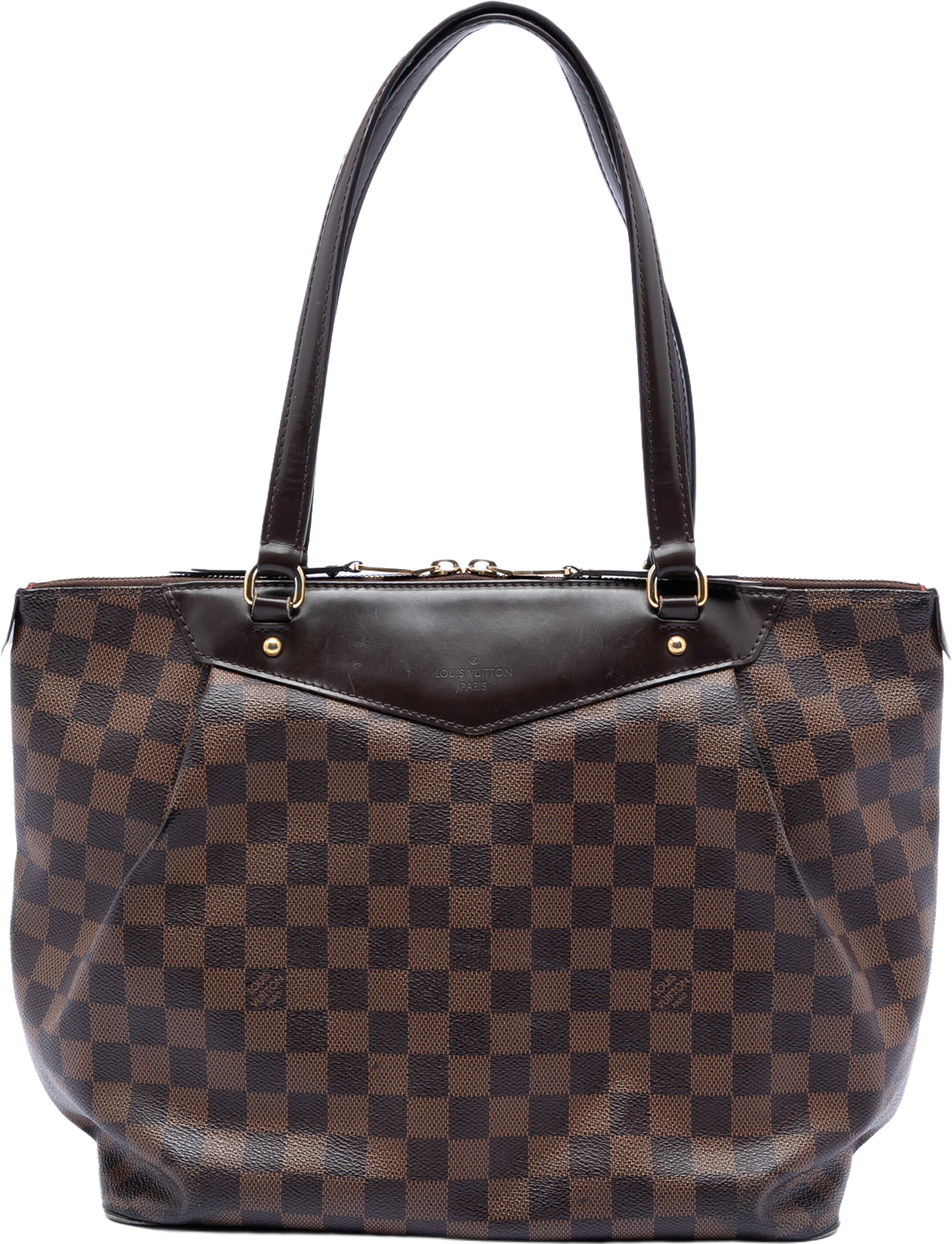 Louis Vuitton Damier Ebene Westminster Gm, från Luxclusif, i färgen brown. Klicka för att öppna bilden i stort format