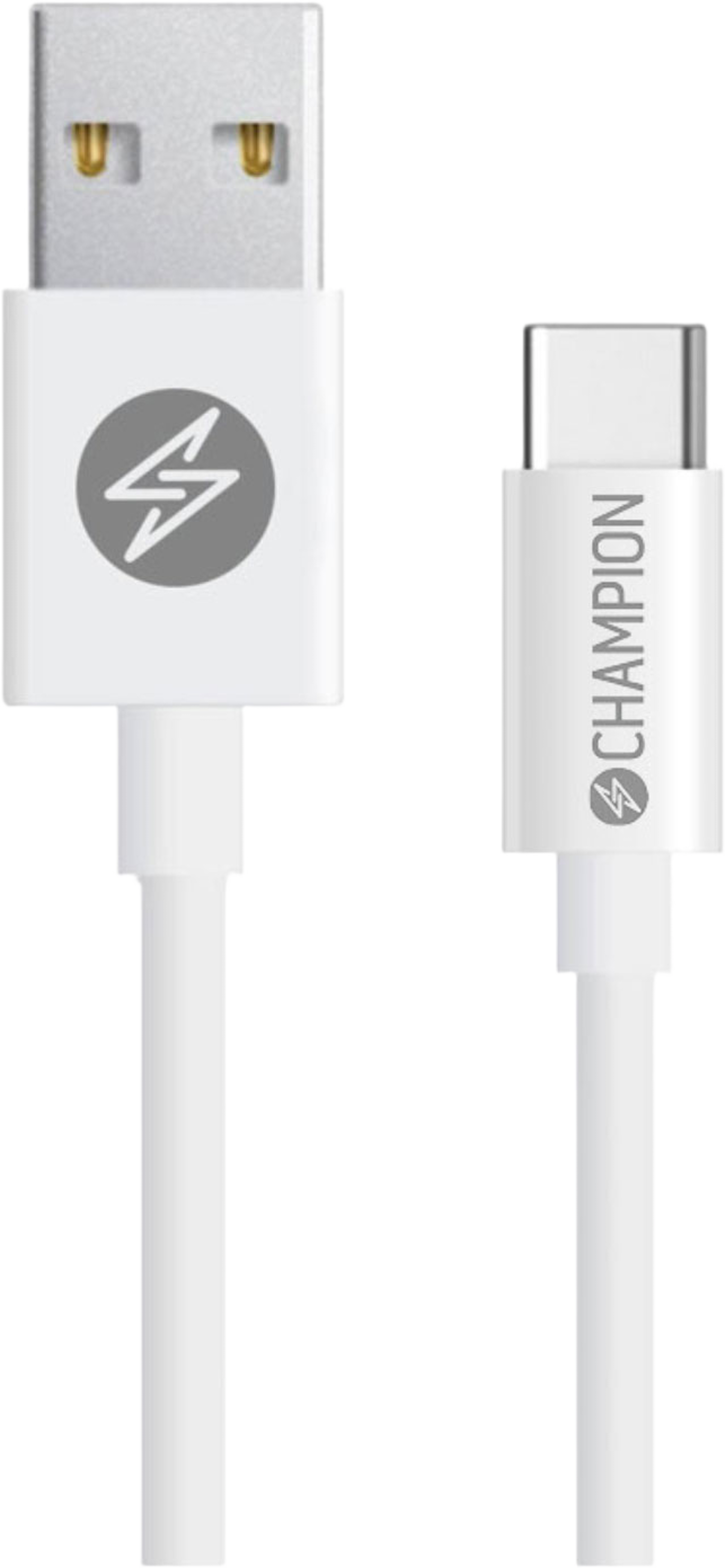 Usb-a Till Usb-c Kabel 3m, från Champion Nordic, i färgen vit. Klicka för att öppna bilden i stort format