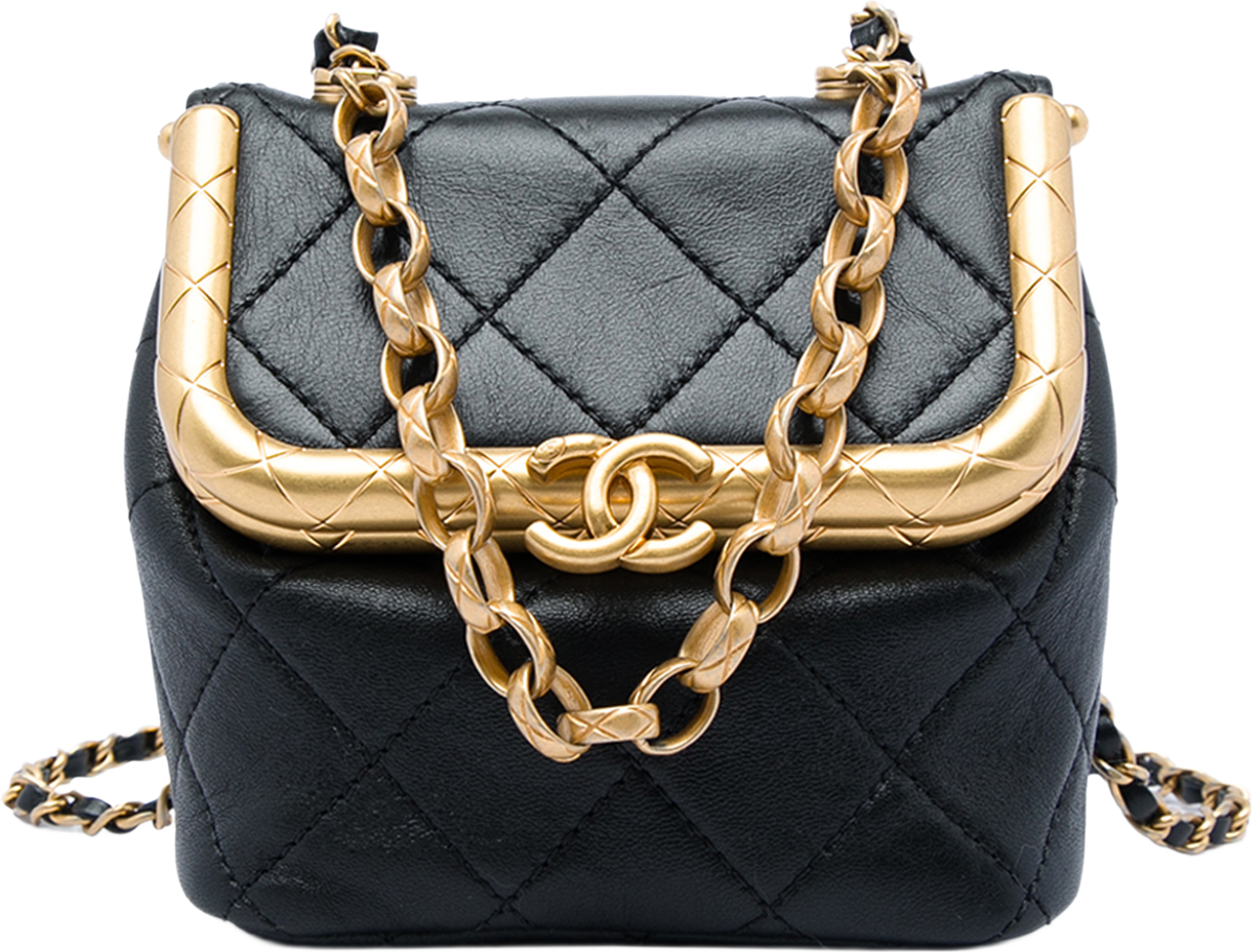 Chanel Micro Quilted Lambskin My Crush Bag, från Luxclusif, i färgen svart. Klicka för att öppna bilden i stort format