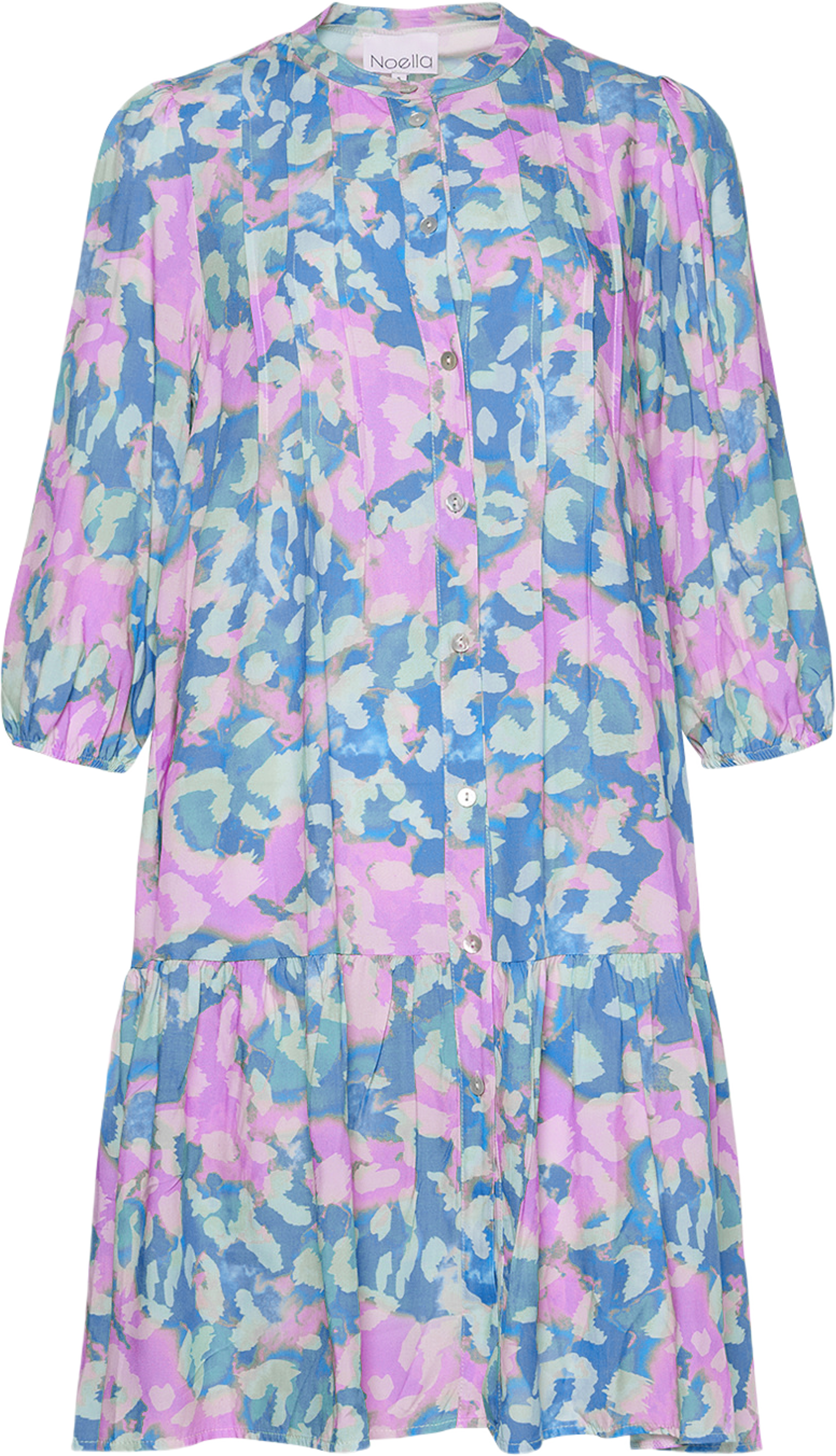 Imogene Sh. Dress - Lightblue/pink