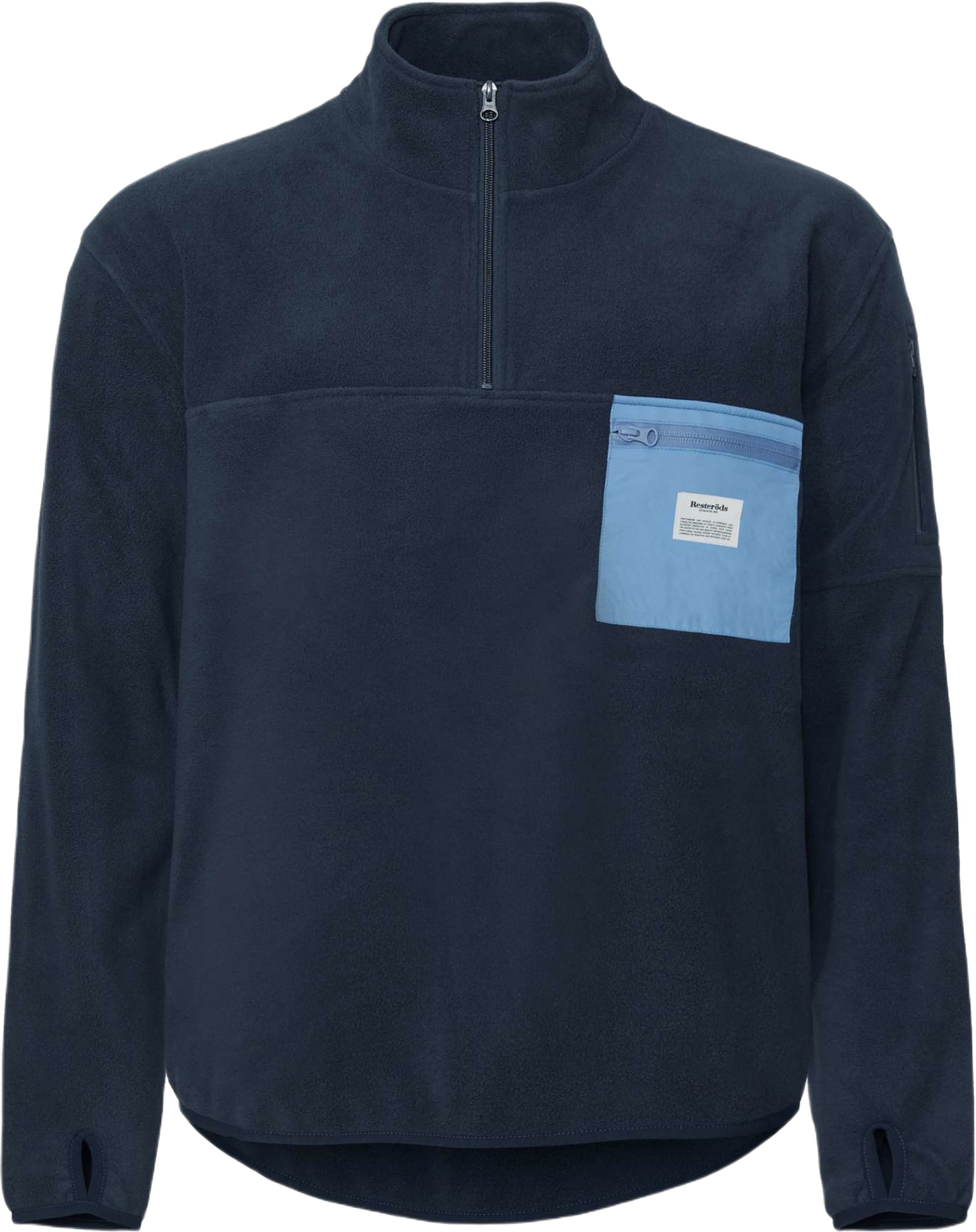 Återvunnen Polyester, Pullover Fleece, Svart