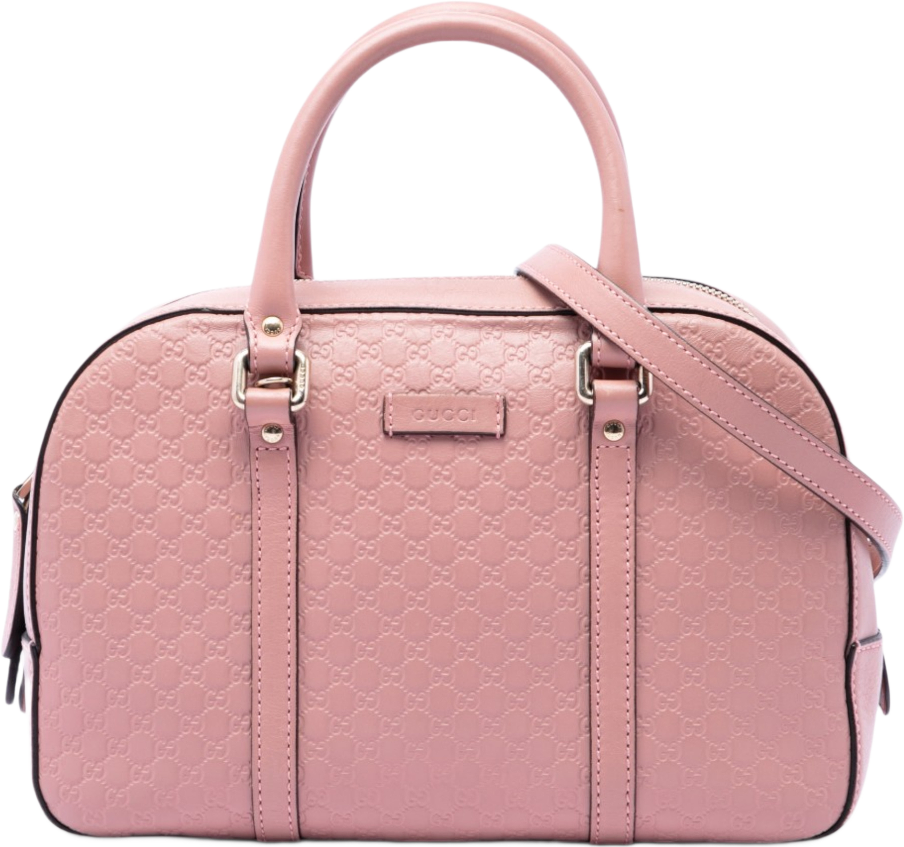 Gucci Small Microguccissima Satchel, från Luxclusif, i färgen rosa. Klicka för att öppna bilden i stort format