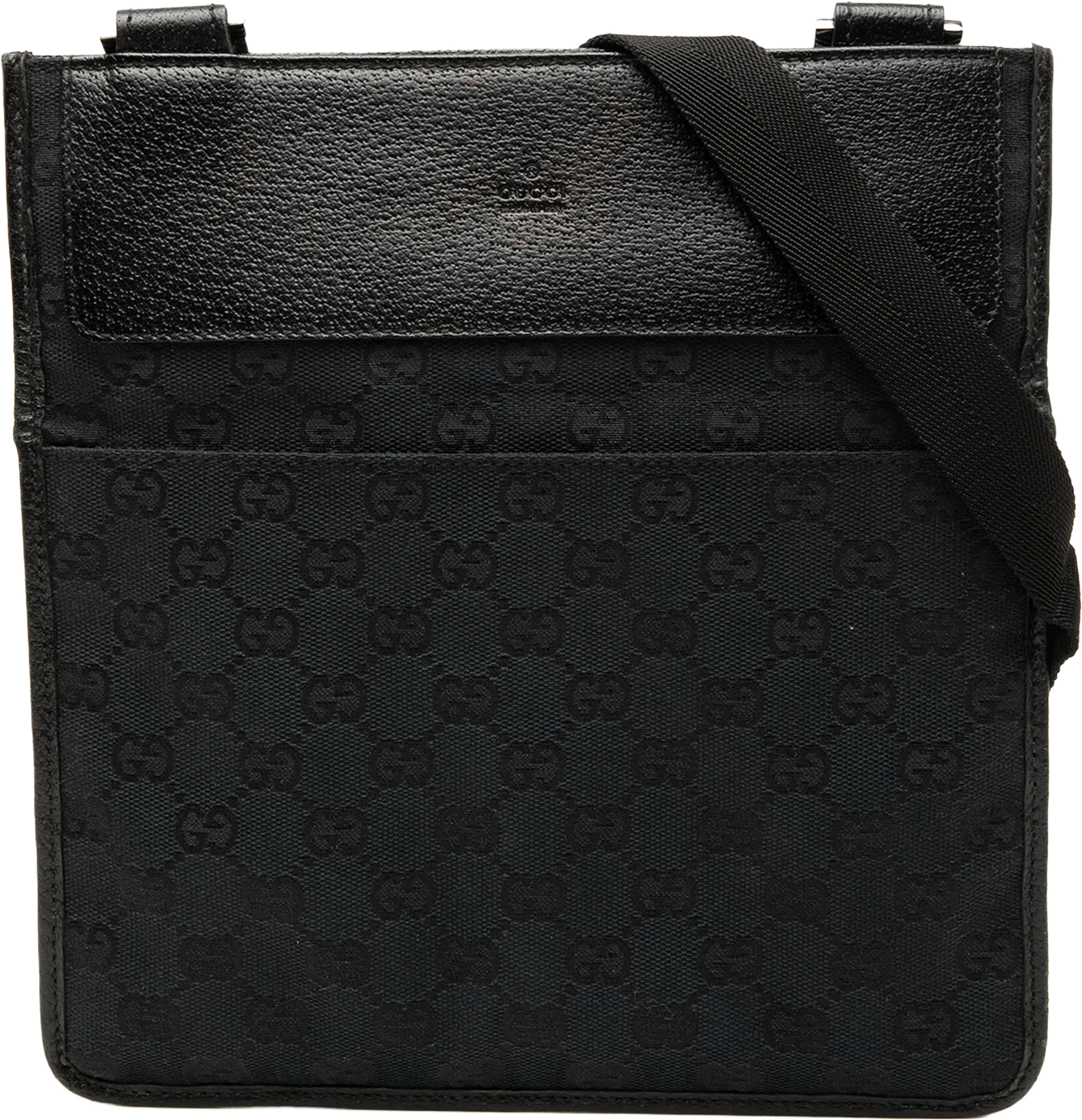 Gucci Gg Canvas Crossbody, från Luxclusif, i färgen black. Klicka för att öppna bilden i stort format