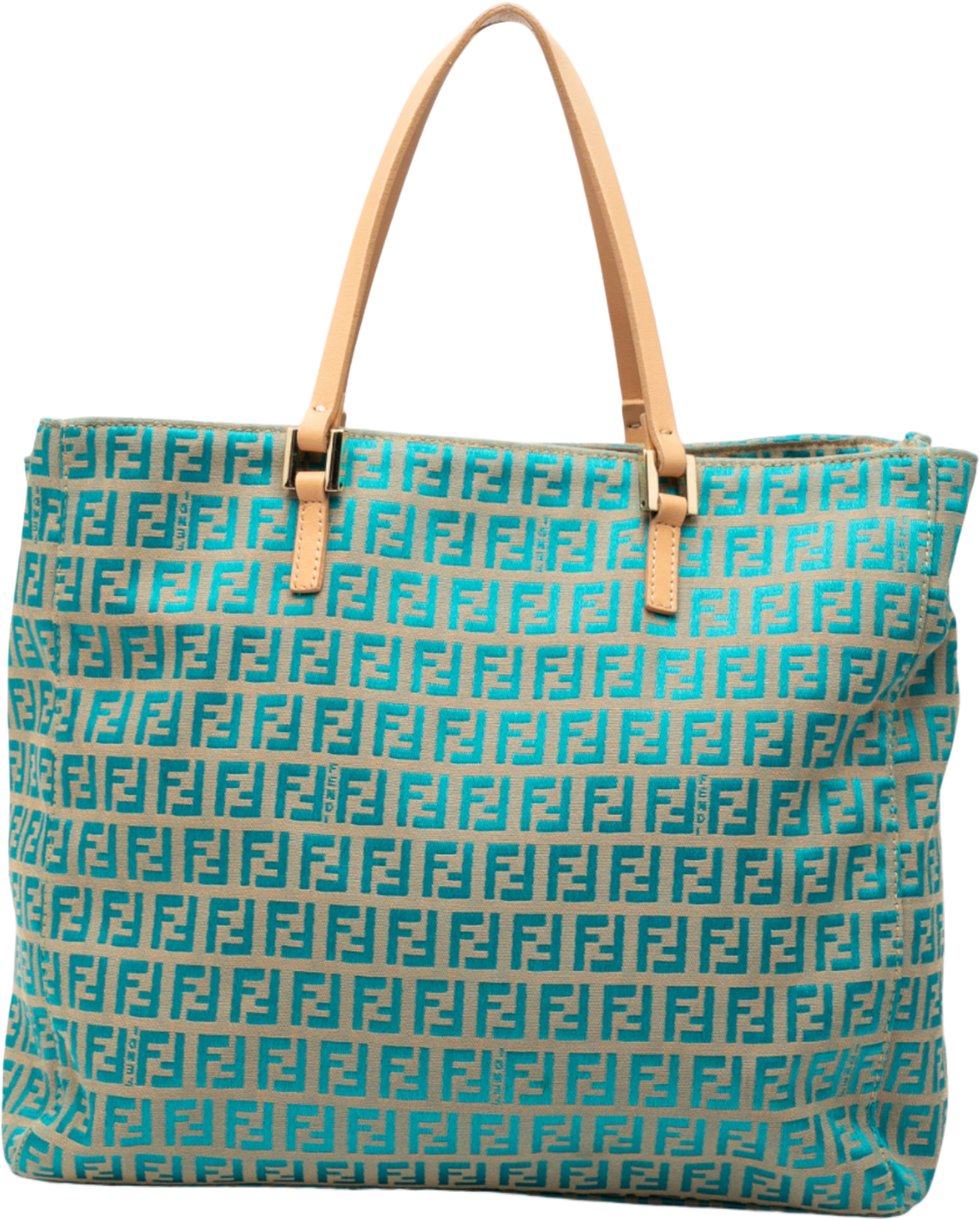 Fendi Zucchino Canvas Tote, från Luxclusif, i färgen beige. Klicka för att öppna bilden i stort format