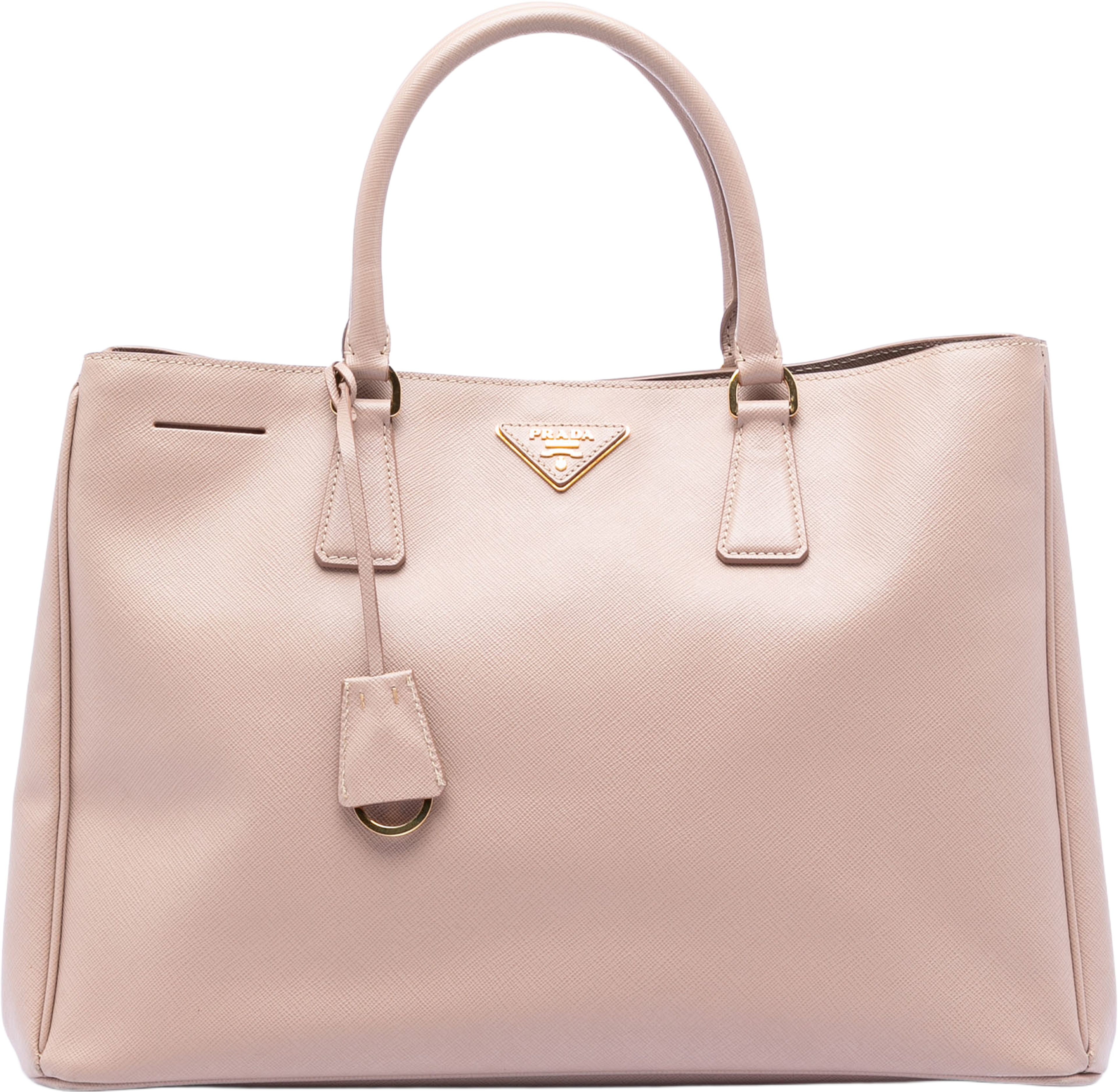 Prada Large Saffiano Lux Galleria Satchel, från Luxclusif, i färgen nude. Klicka för att öppna bilden i stort format