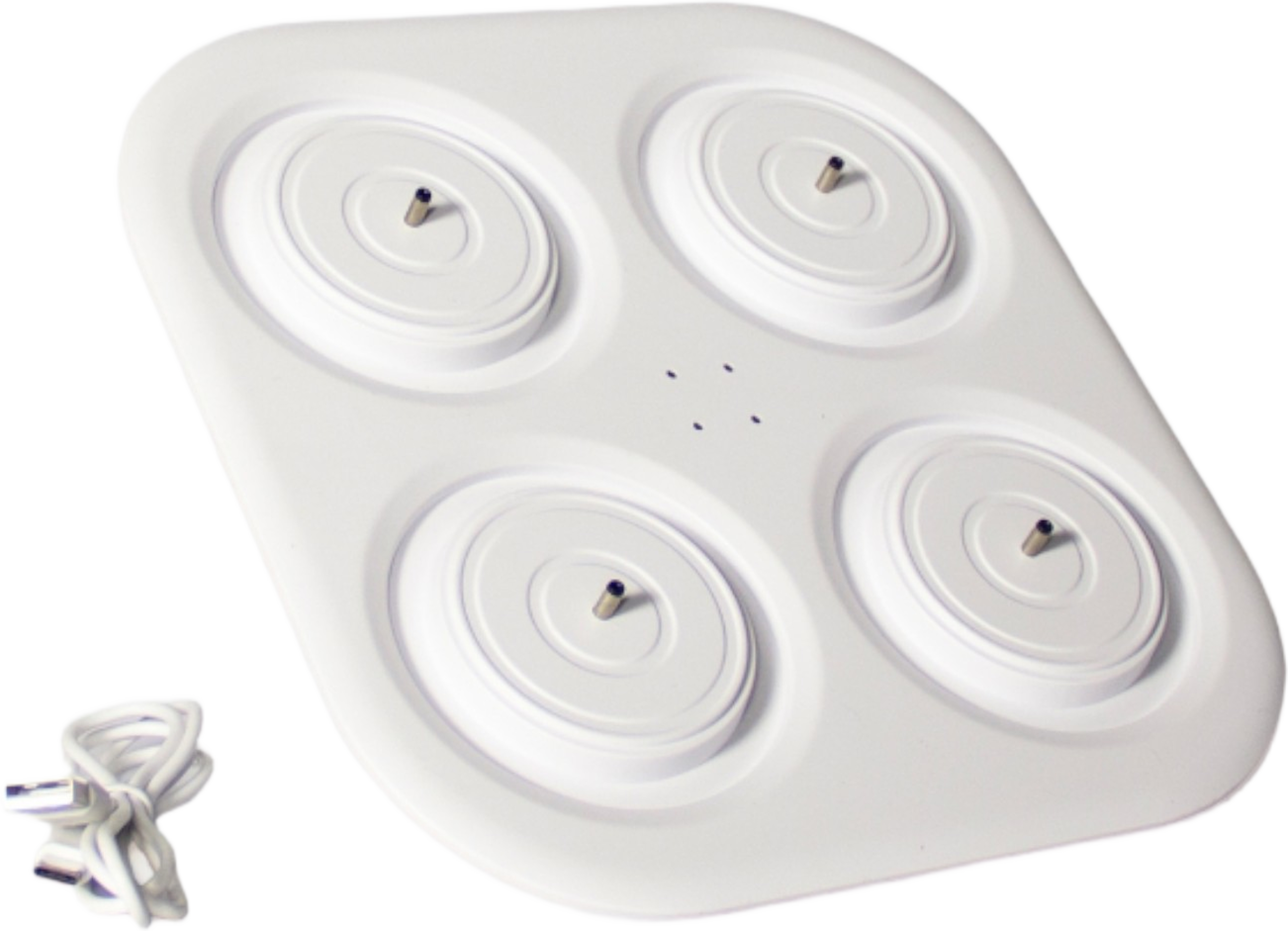 Sia Led-laddningsstation För Värmeljus, Pelarljus Eller Julljus 4 St, från Led Nordic, i färgen vit. Klicka för att öppna bilden i stort format