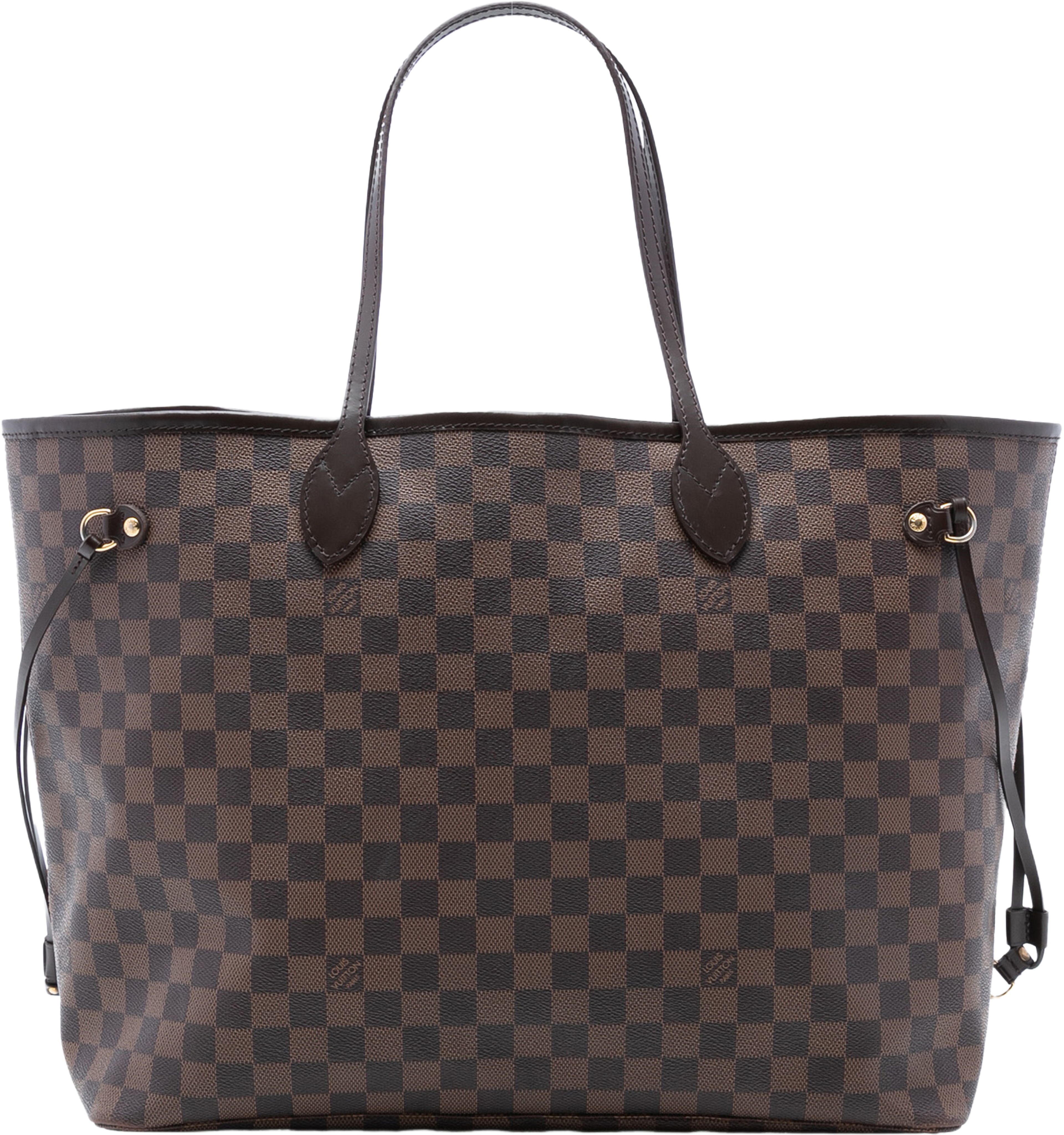 Louis Vuitton Damier Ebene Neverfull Gm, från Luxclusif, i färgen brown. Klicka för att öppna bilden i stort format