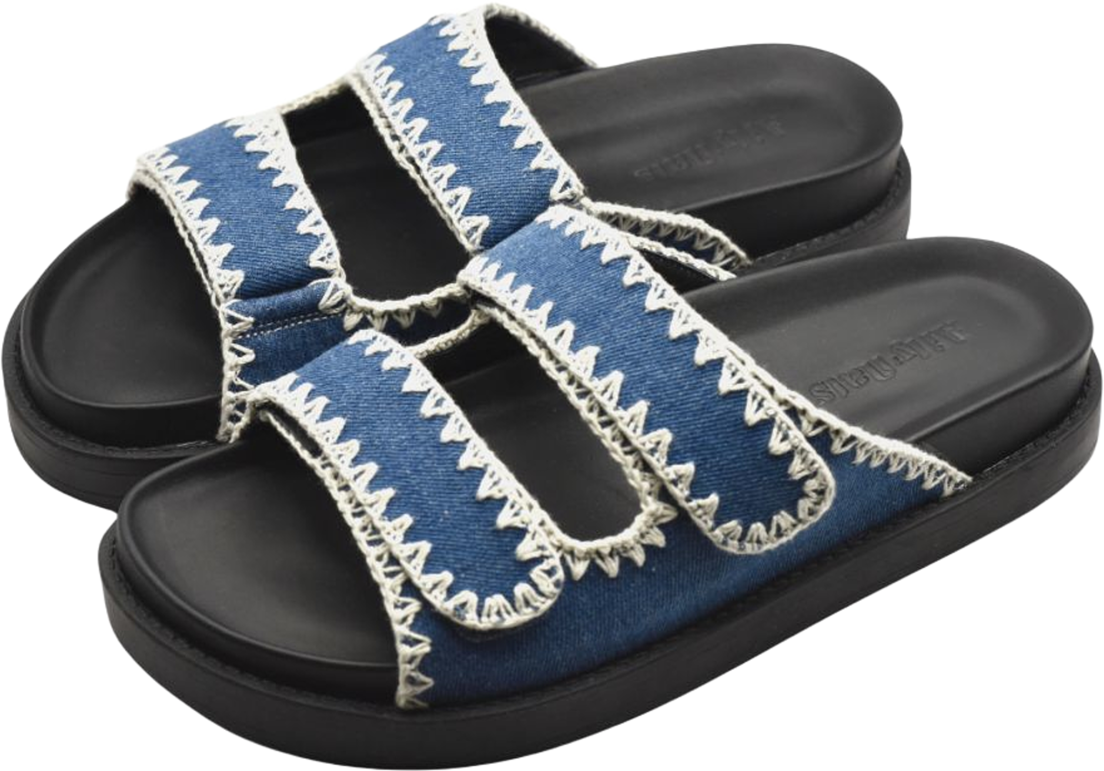 Slip-in Sandal Sara Denim, från Ailyflats, i färgen denim. Klicka för att öppna bilden i stort format