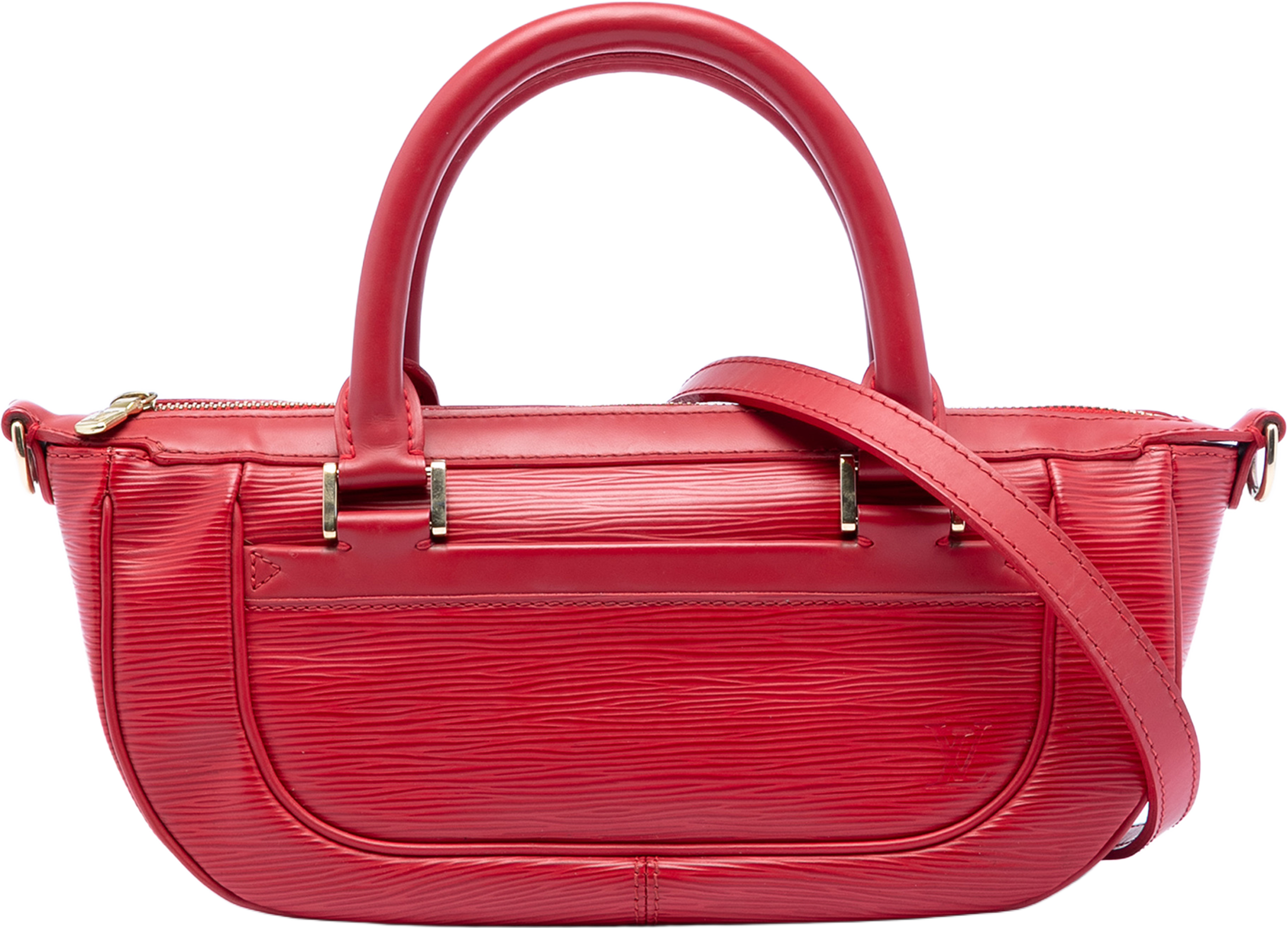 Louis Vuitton Epi Dhanura Pm, från Luxclusif, i färgen red. Klicka för att öppna bilden i stort format