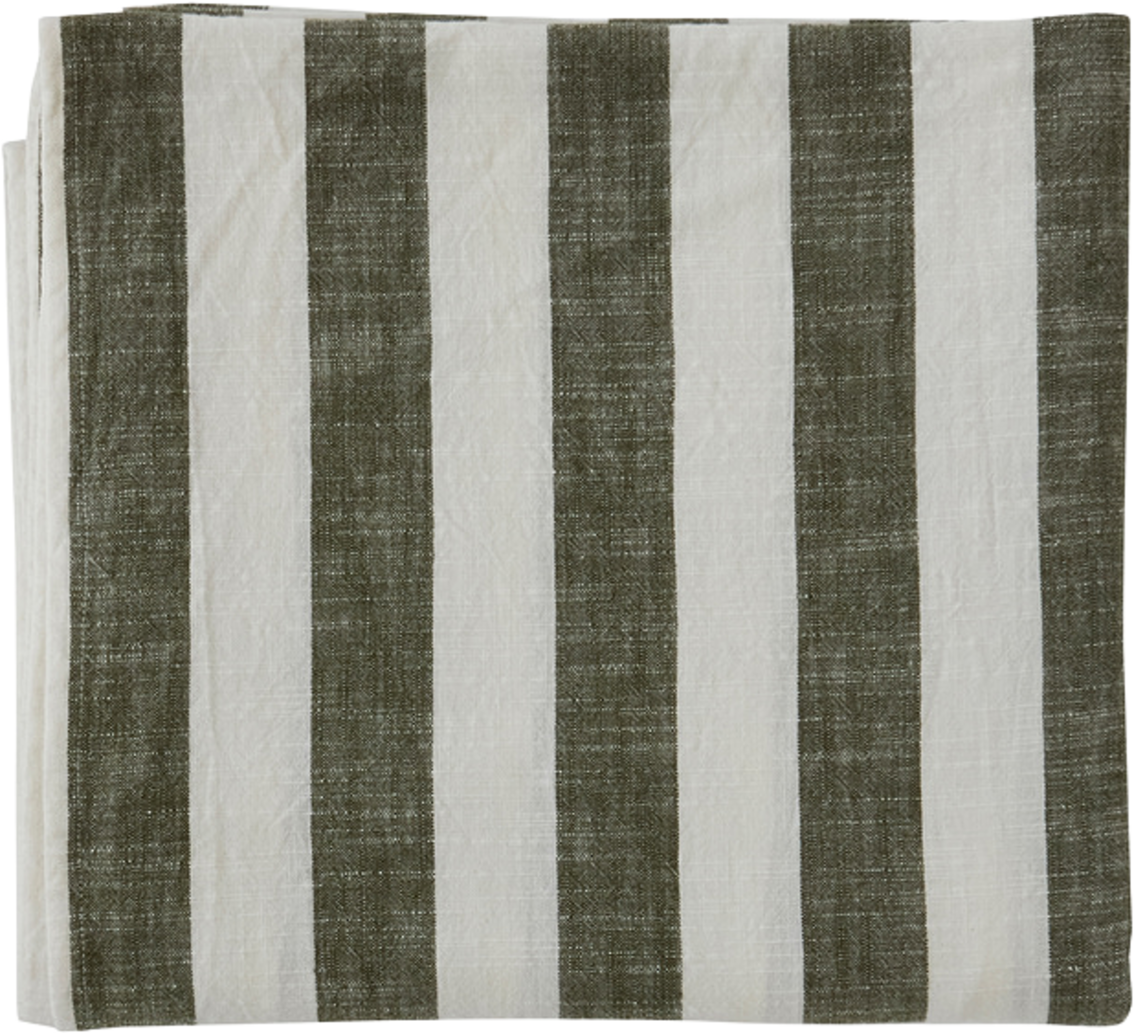 Striped Tablecloth - 260x140 Cm, från OYOY Living, i färgen olive. Klicka för att öppna bilden i stort format