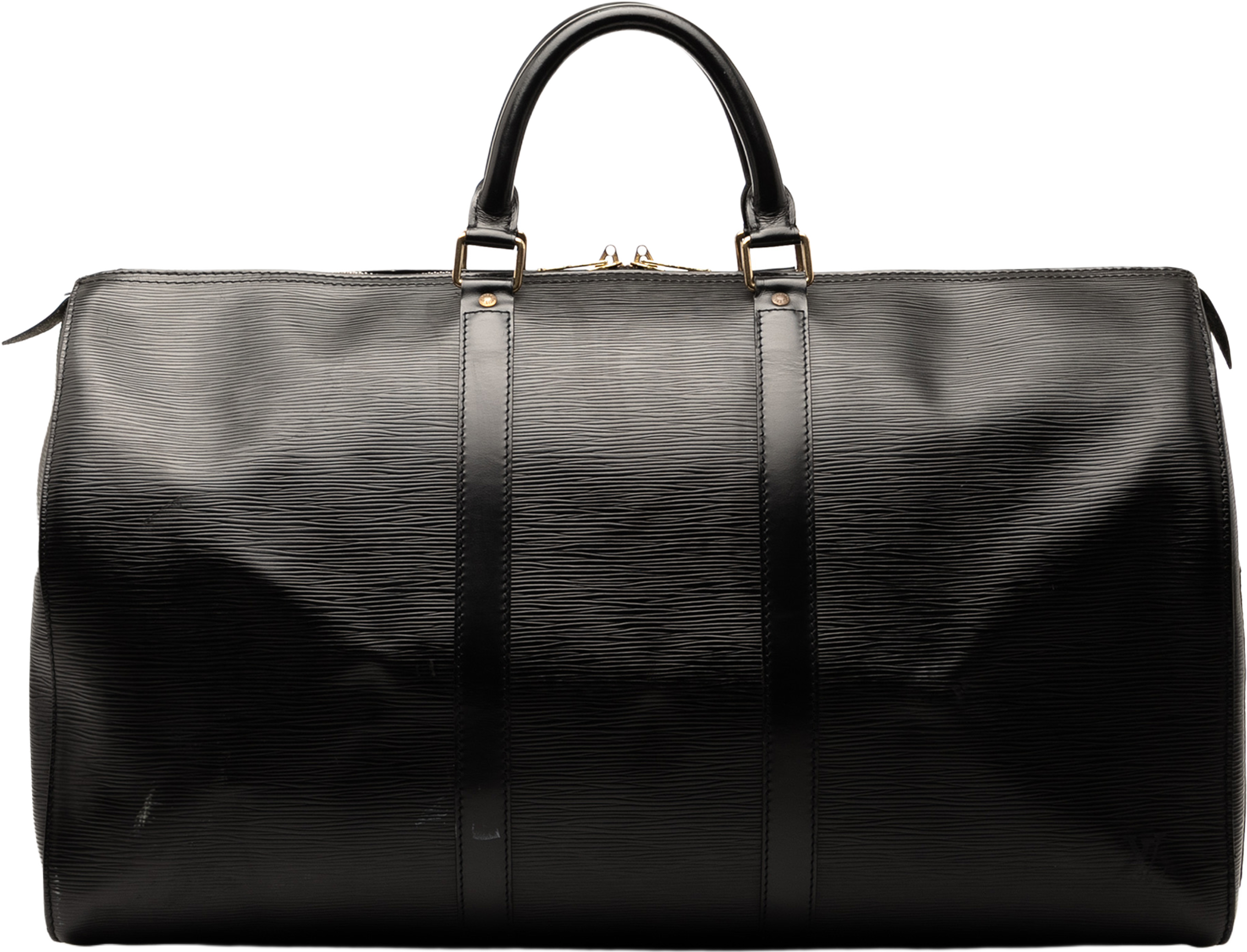 Louis Vuitton Epi Keepall 50, från Luxclusif, i färgen black. Klicka för att öppna bilden i stort format