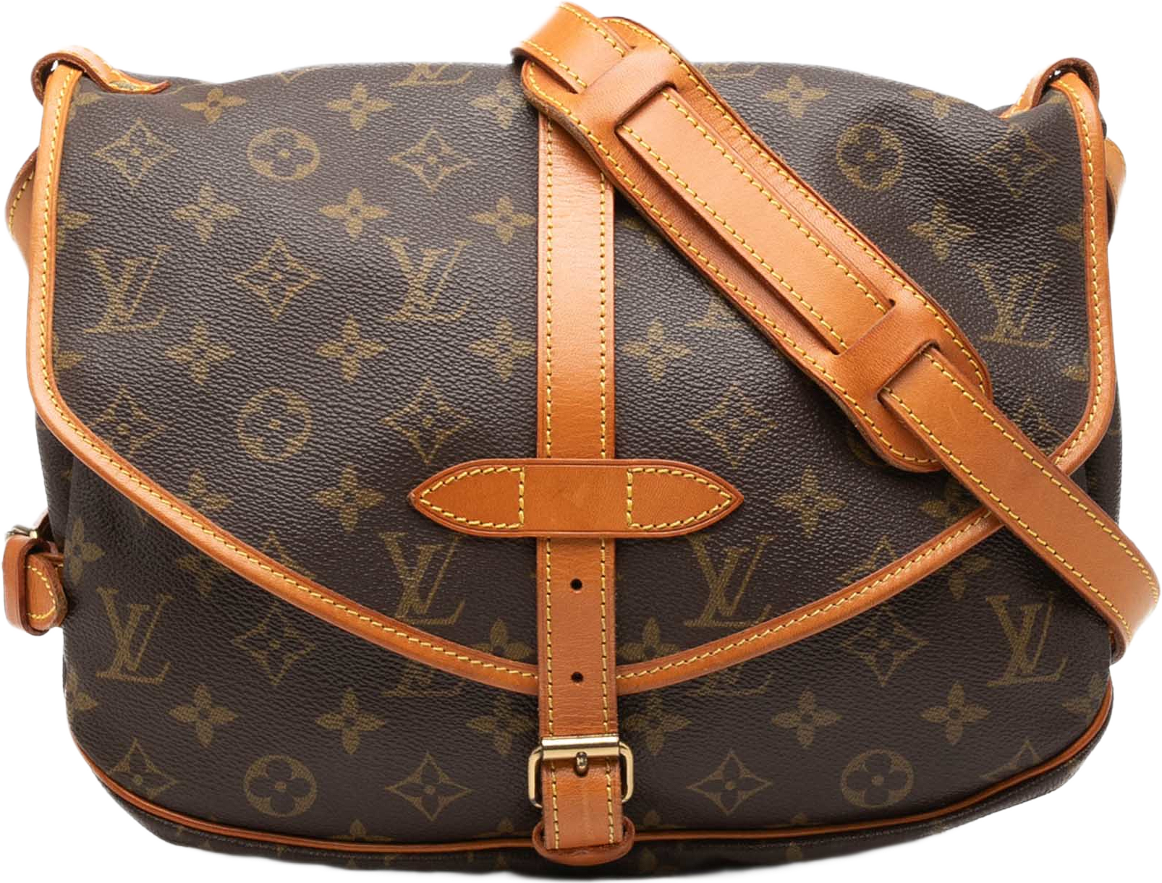 Louis Vuitton Monogram Saumur 30, från Luxclusif, i färgen brun. Klicka för att öppna bilden i stort format