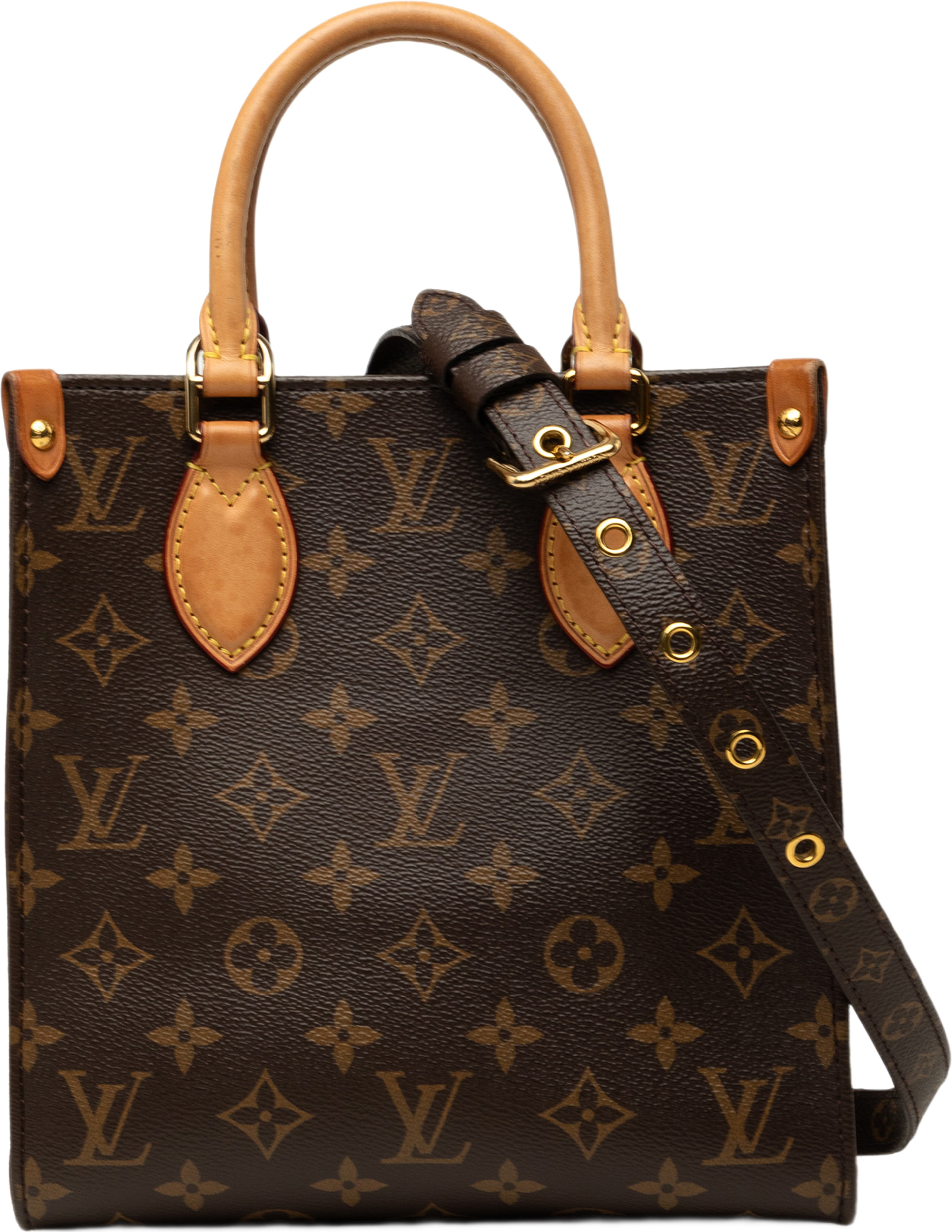 Louis Vuitton Monogram Sac Plat Bb, från Luxclusif, i färgen brun. Klicka för att öppna bilden i stort format
