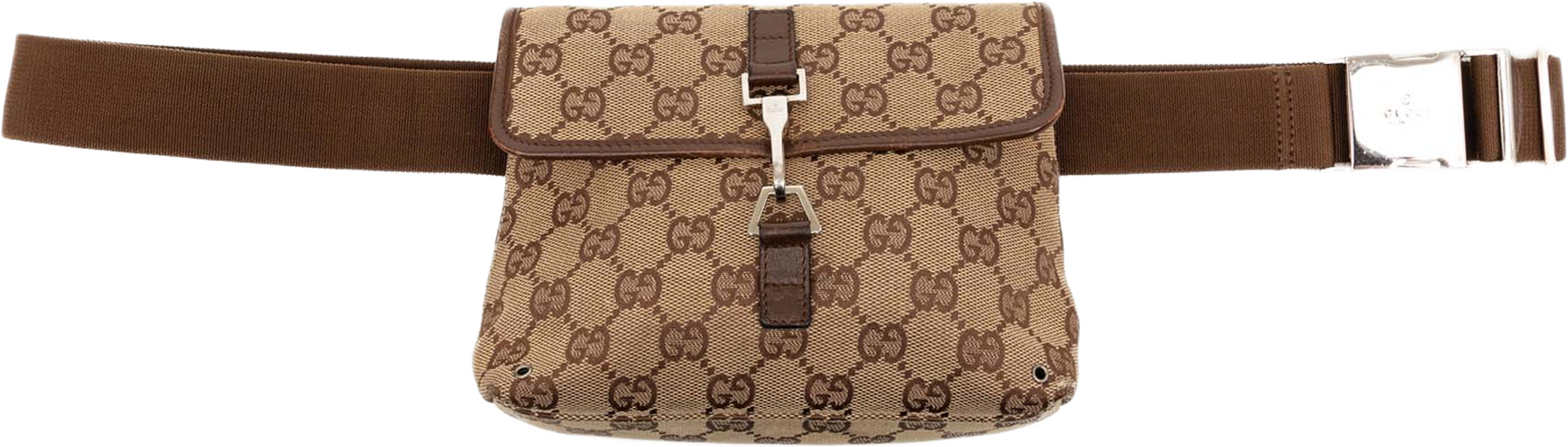 Gucci Gg Canvas Jackie Belt Bag, från Luxclusif, i färgen beige. Klicka för att öppna bilden i stort format